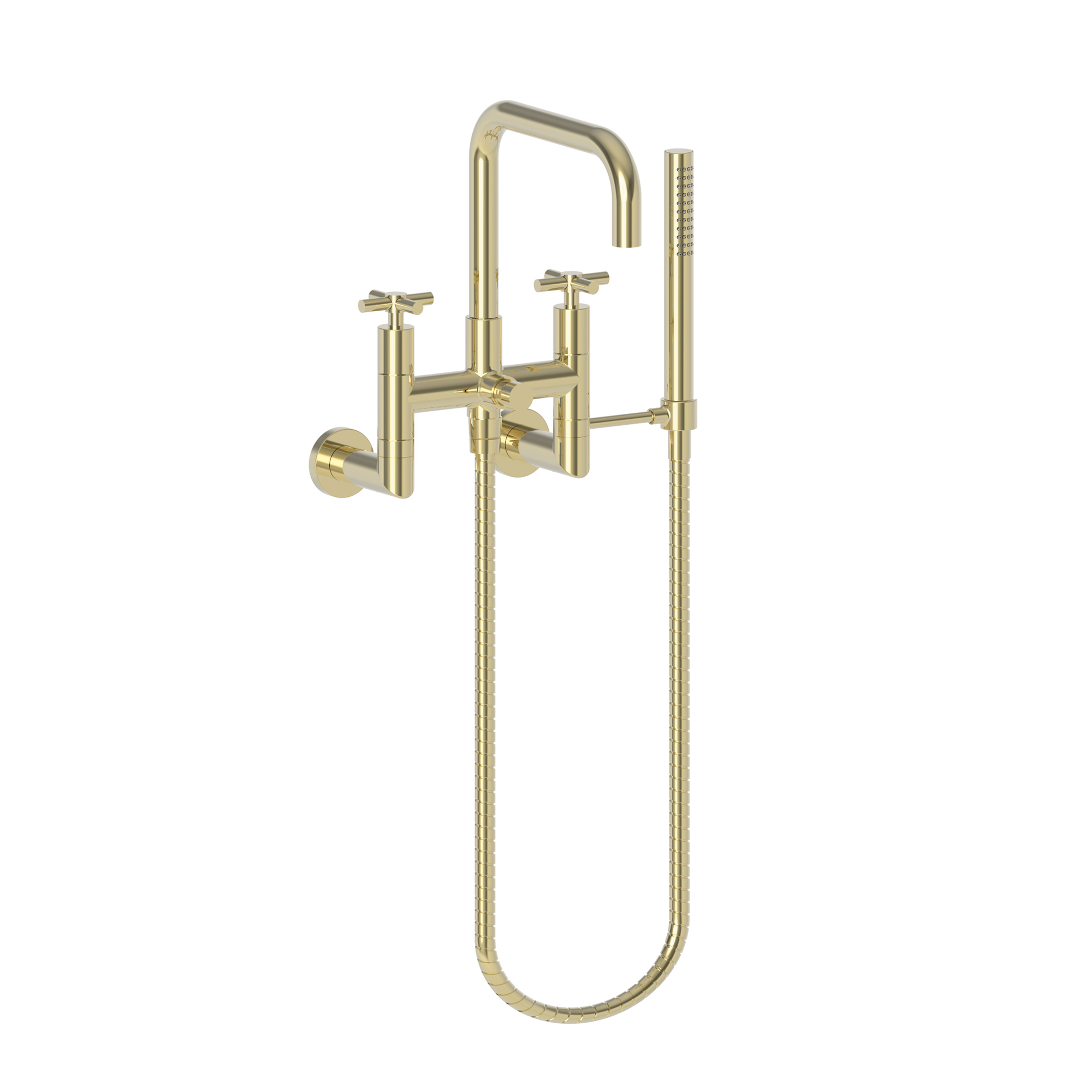 Newport Brass East Square® Exposed Tub & Hand Shower Set - Wall Mount