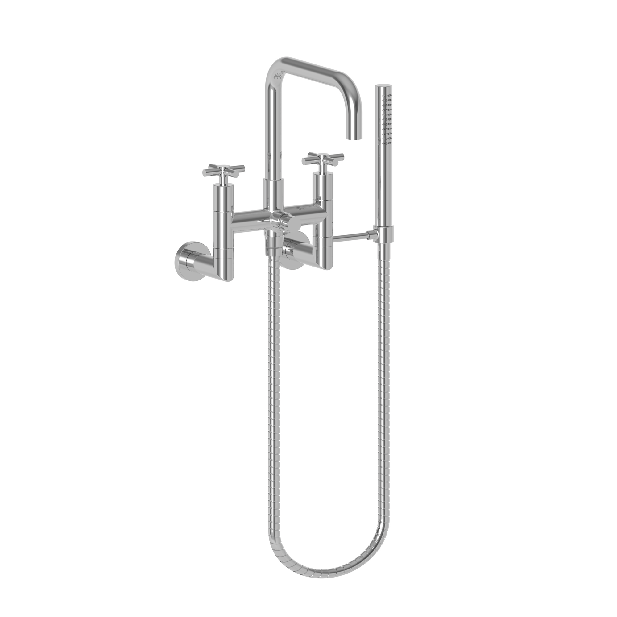 Newport Brass East Square® Exposed Tub & Hand Shower Set - Wall Mount