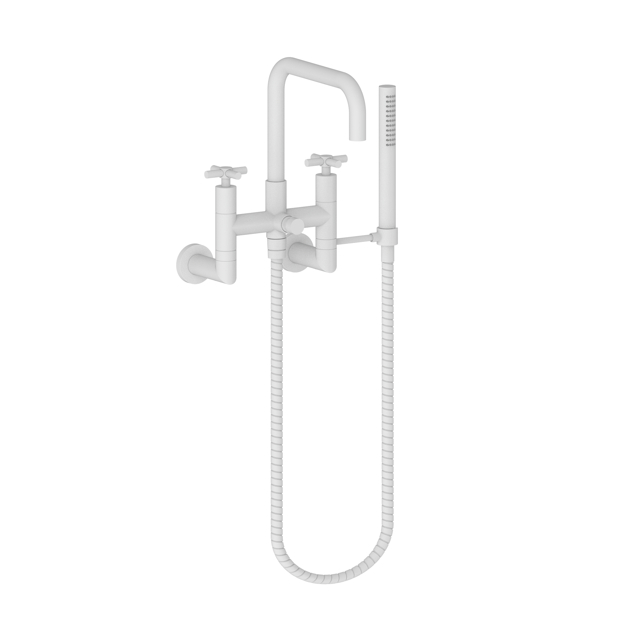 Newport Brass East Square® Exposed Tub & Hand Shower Set - Wall Mount