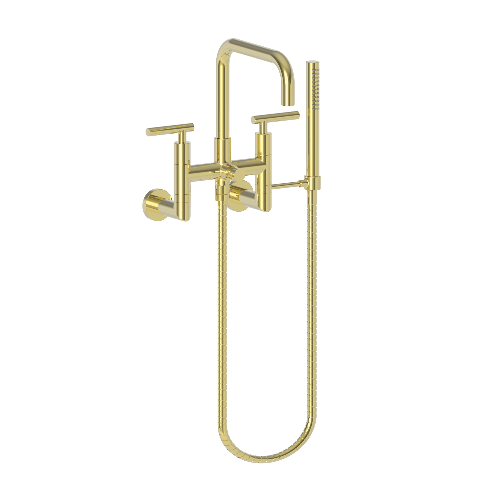 Newport Brass East Square® Exposed Tub & Hand Shower Set - Wall Mount