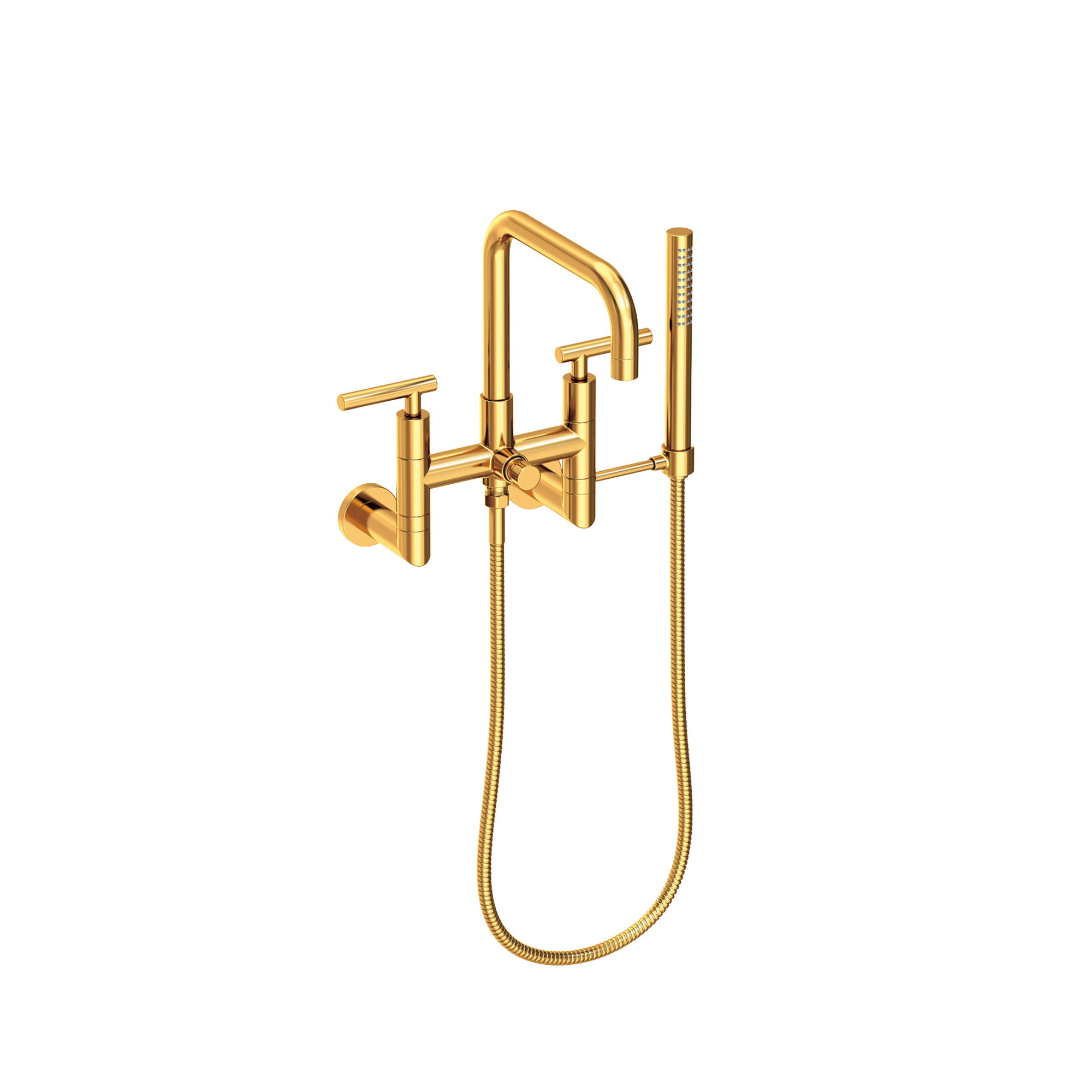Newport Brass East Square® Exposed Tub & Hand Shower Set - Wall Mount