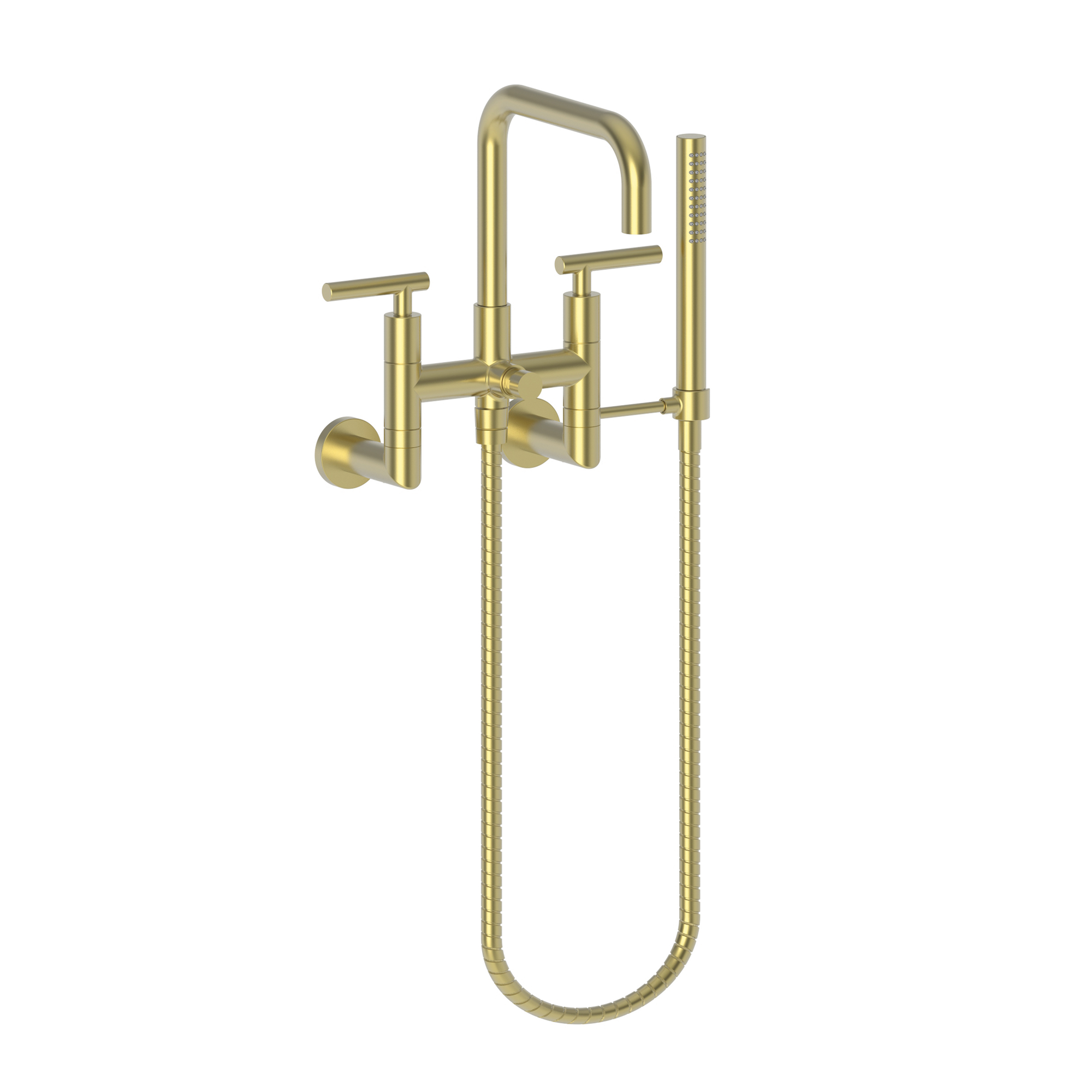 Newport Brass East Square® Exposed Tub & Hand Shower Set - Wall Mount