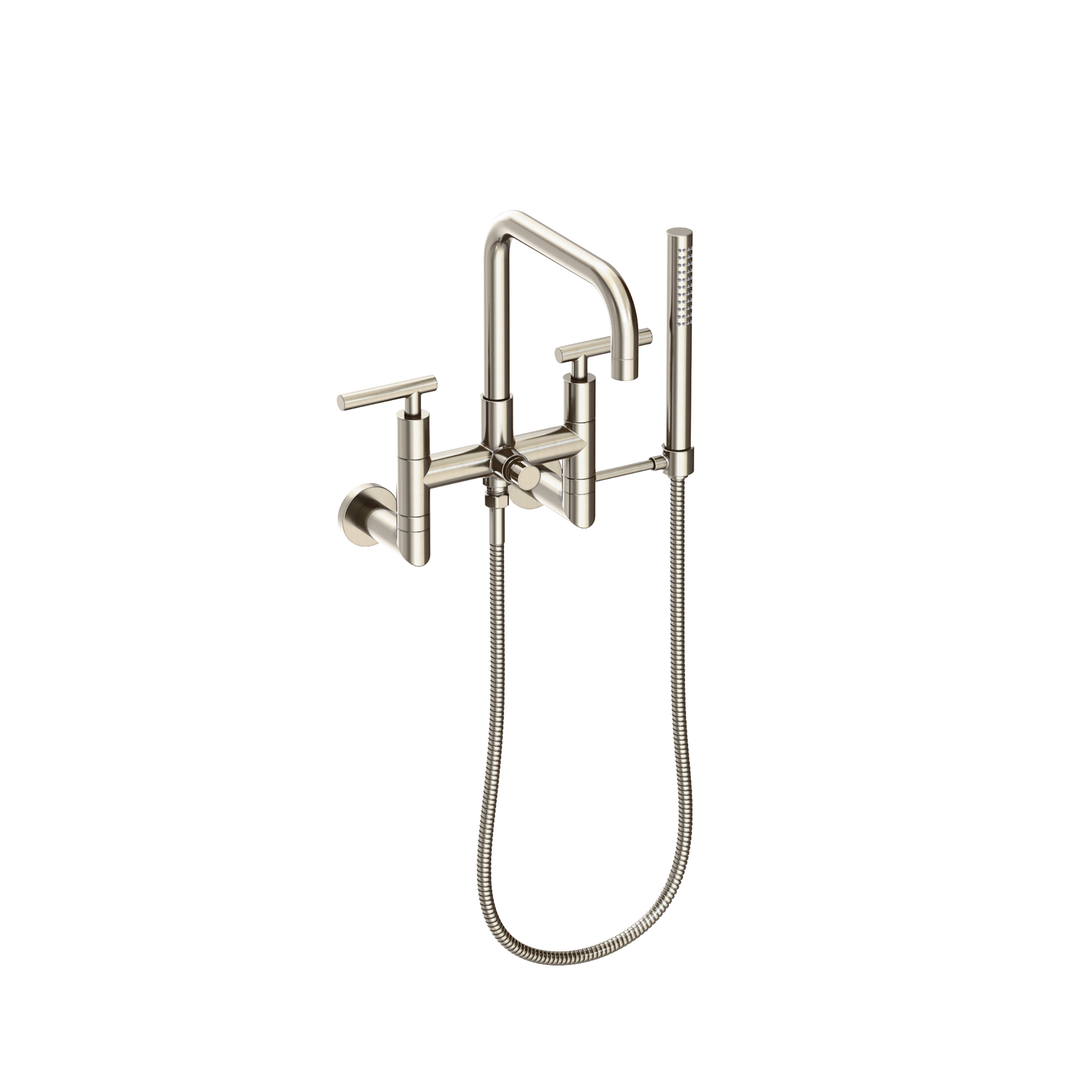 Newport Brass East Square® Exposed Tub & Hand Shower Set - Wall Mount