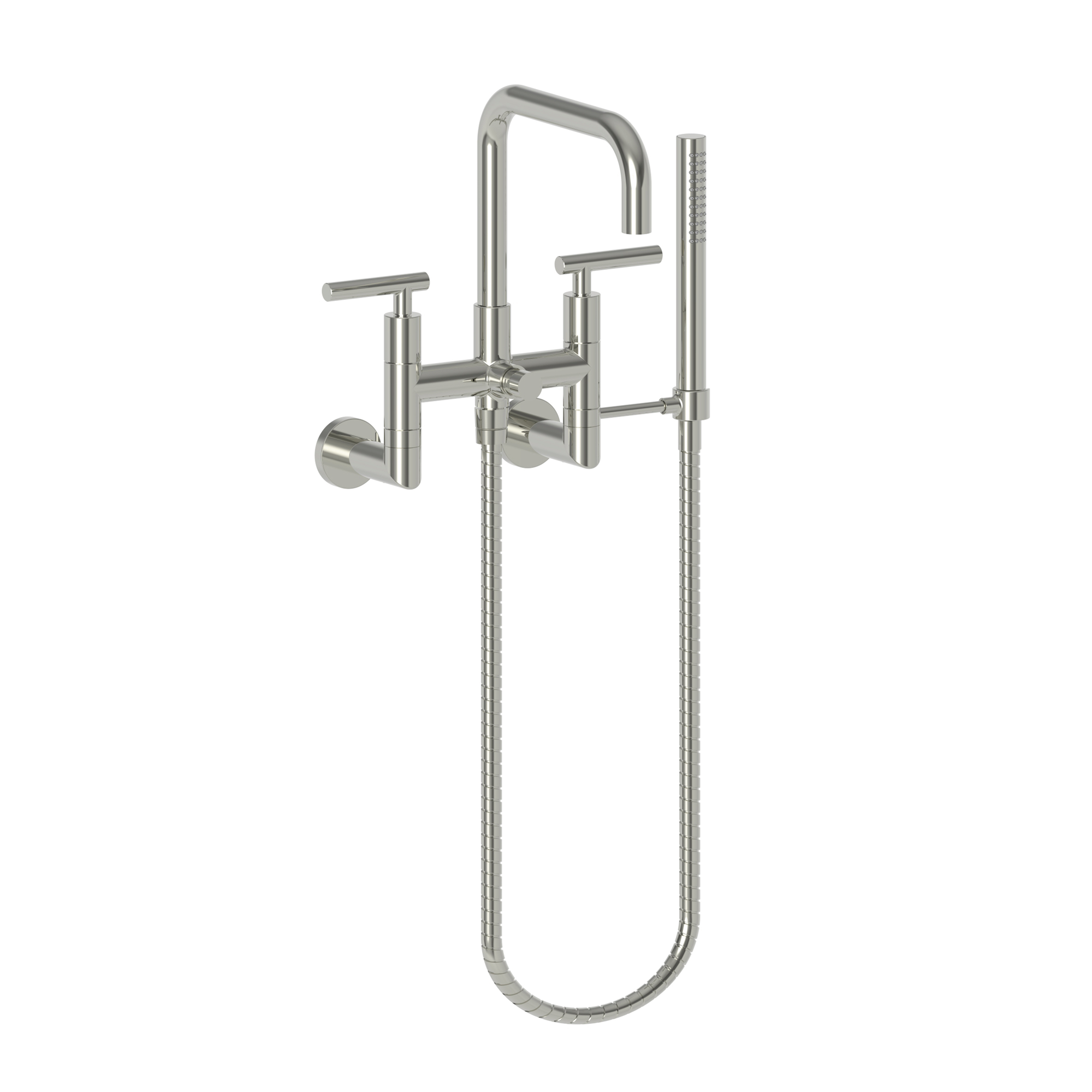 Newport Brass East Square® Exposed Tub & Hand Shower Set - Wall Mount