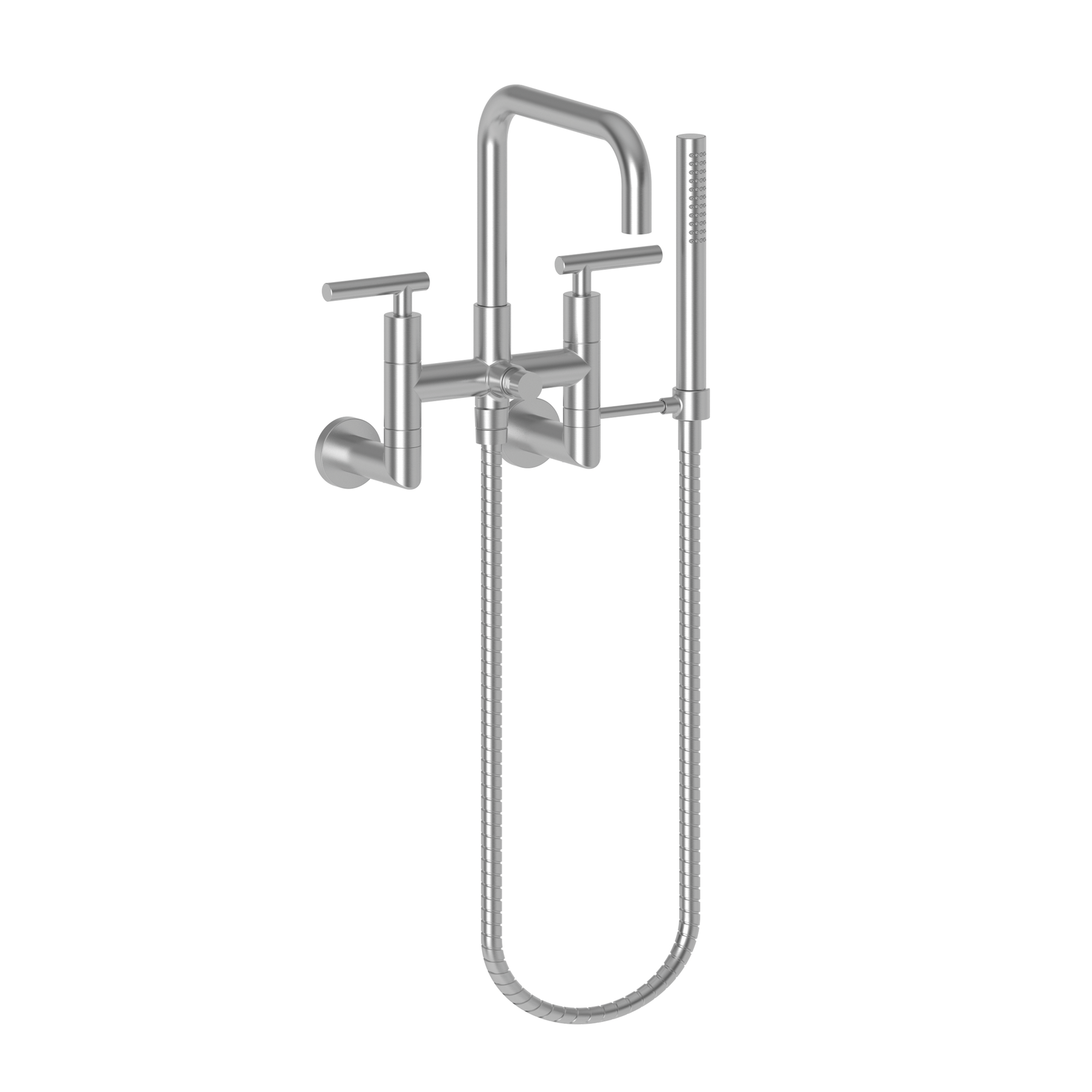 Newport Brass East Square® Exposed Tub & Hand Shower Set - Wall Mount
