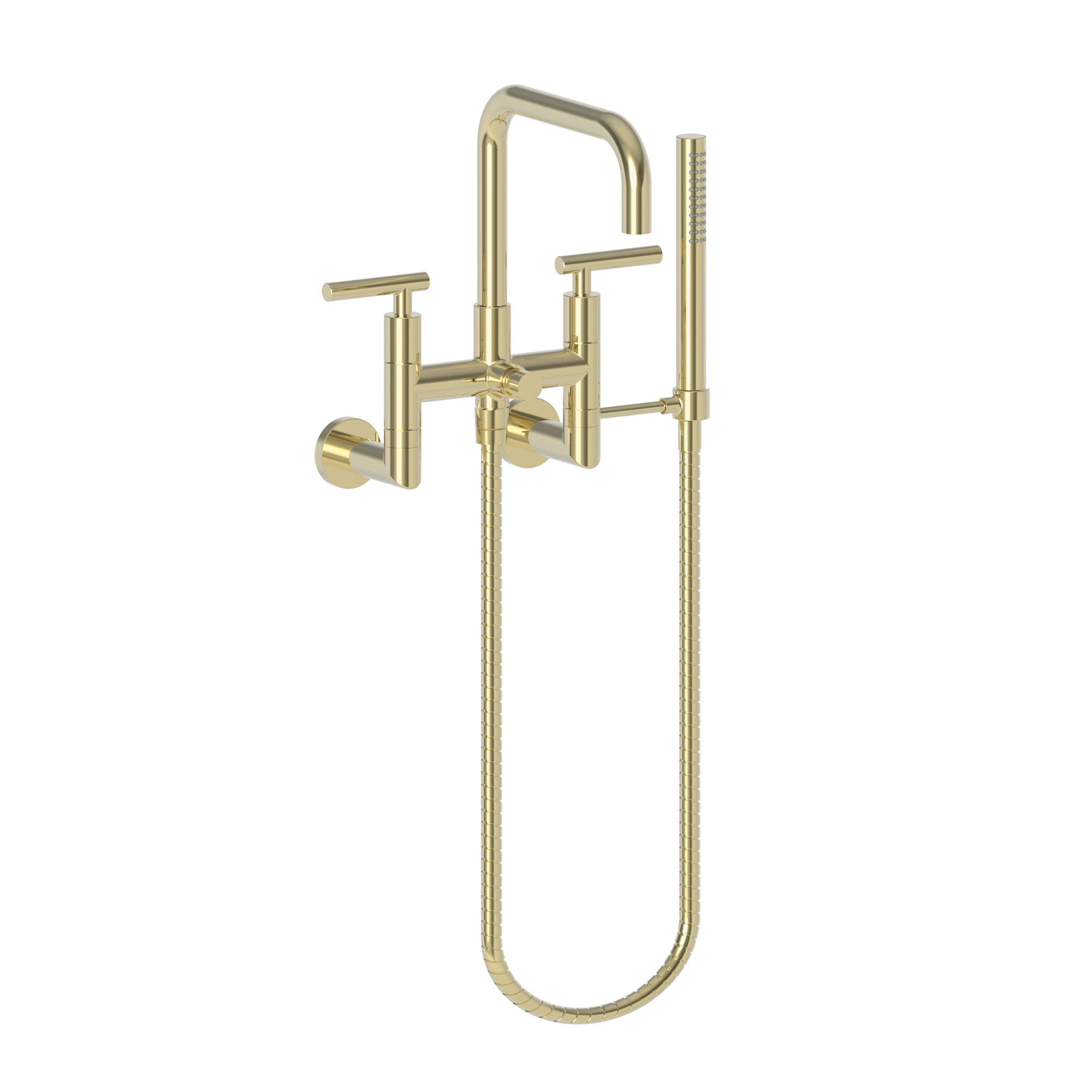 Newport Brass East Square® Exposed Tub & Hand Shower Set - Wall Mount