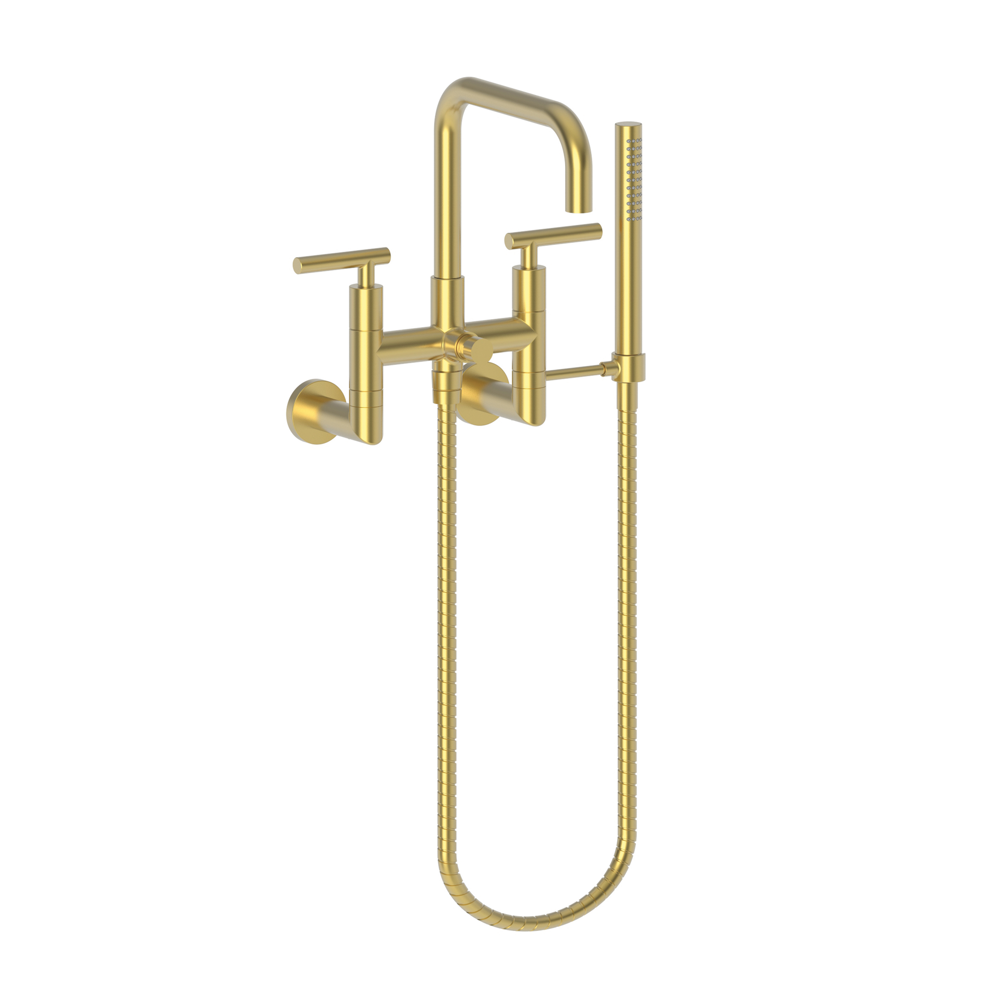 Newport Brass East Square® Exposed Tub & Hand Shower Set - Wall Mount