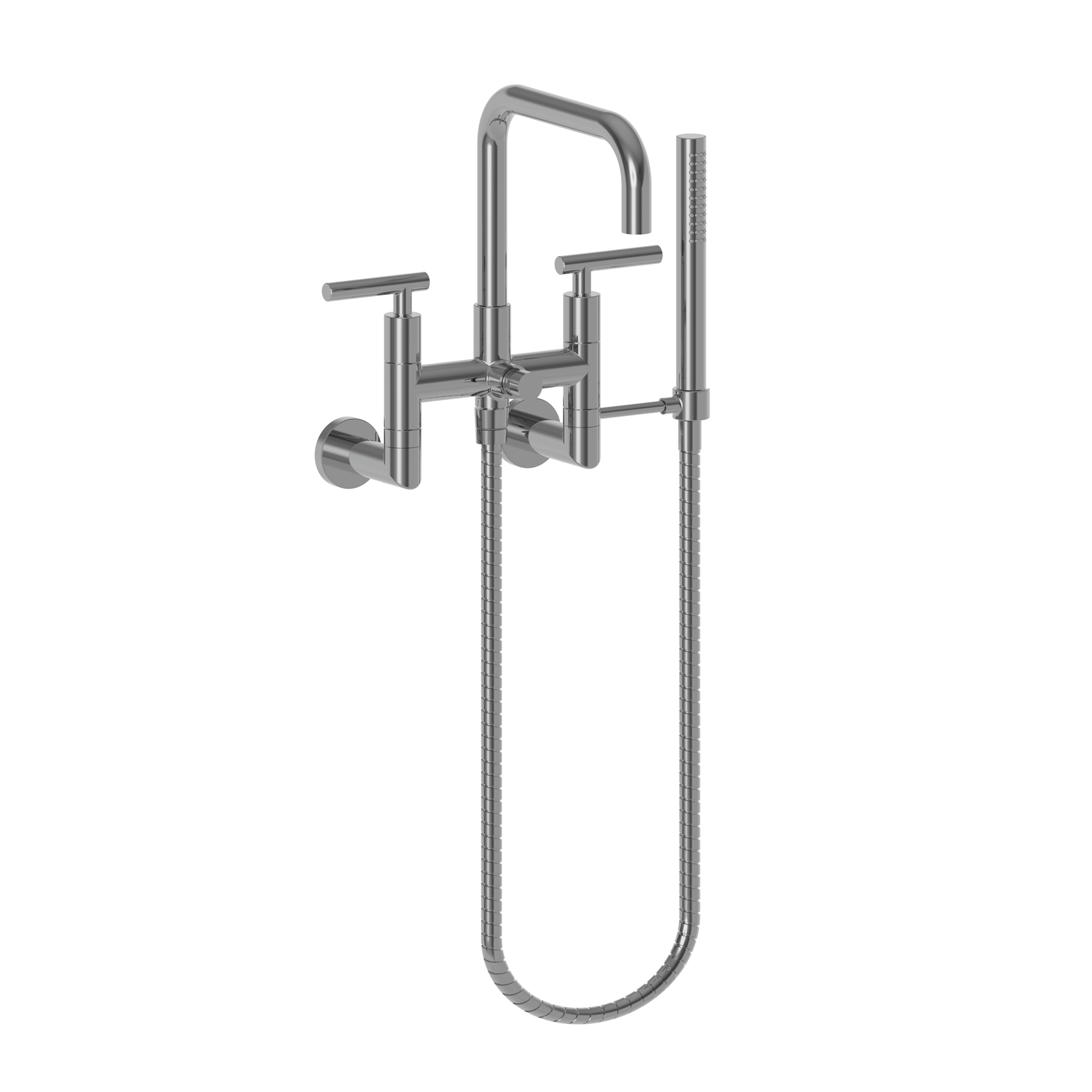 Newport Brass East Square® Exposed Tub & Hand Shower Set - Wall Mount
