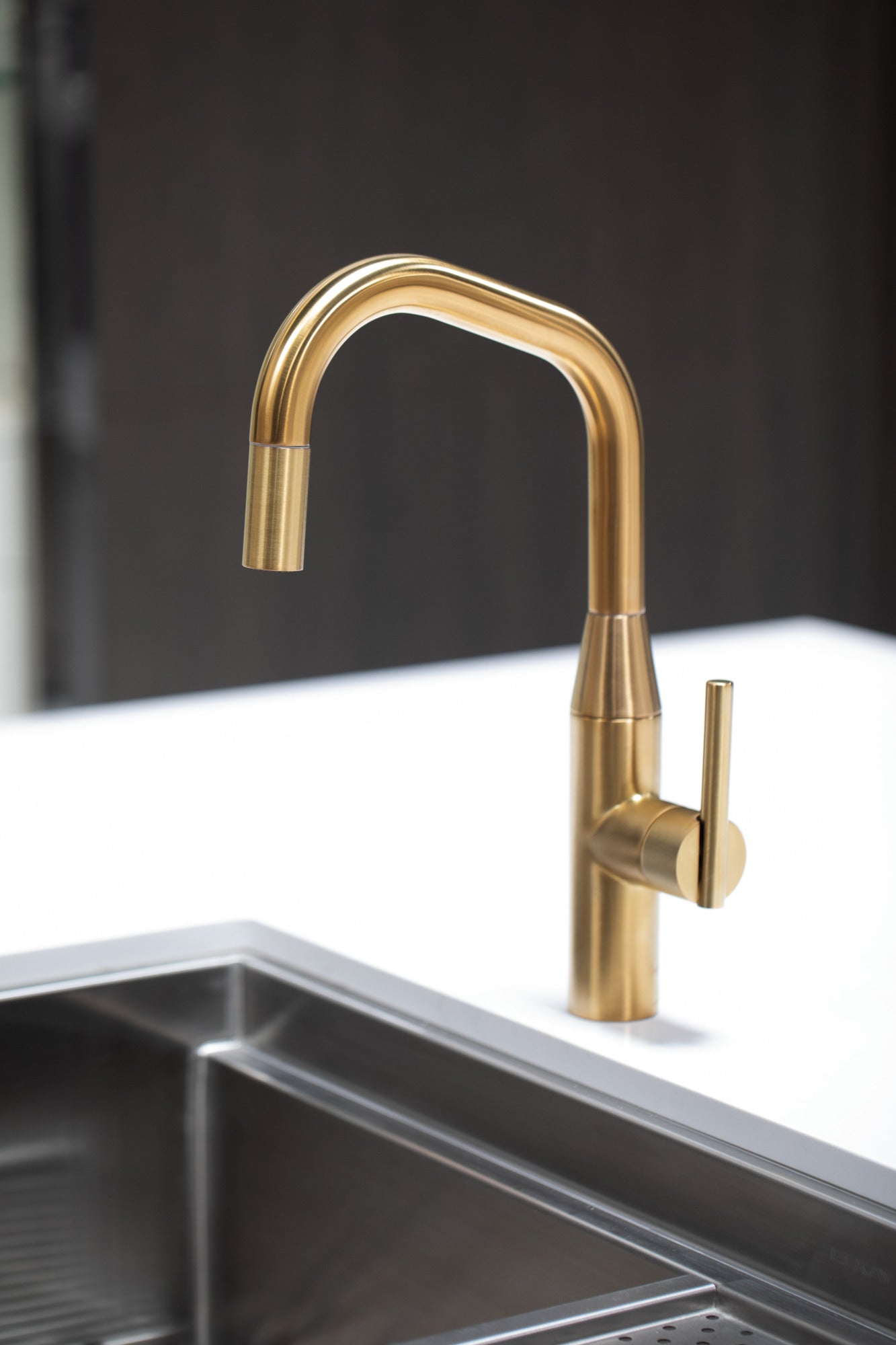 Newport Brass East Square® Pull-Down Kitchen Faucet