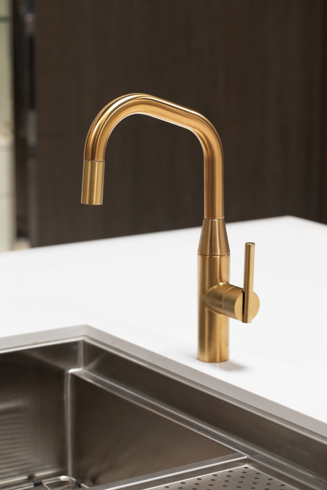 Newport Brass East Square® Pull-Down Kitchen Faucet