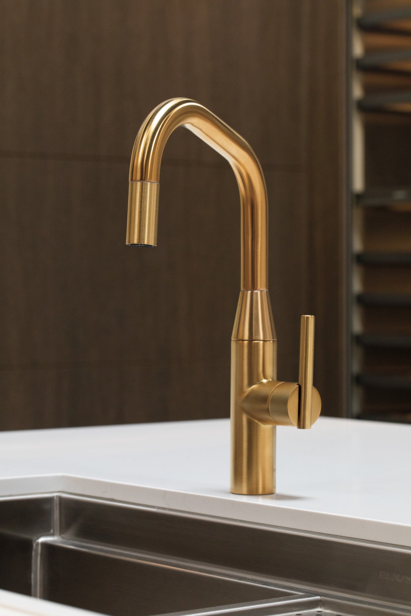 Newport Brass East Square® Pull-Down Kitchen Faucet