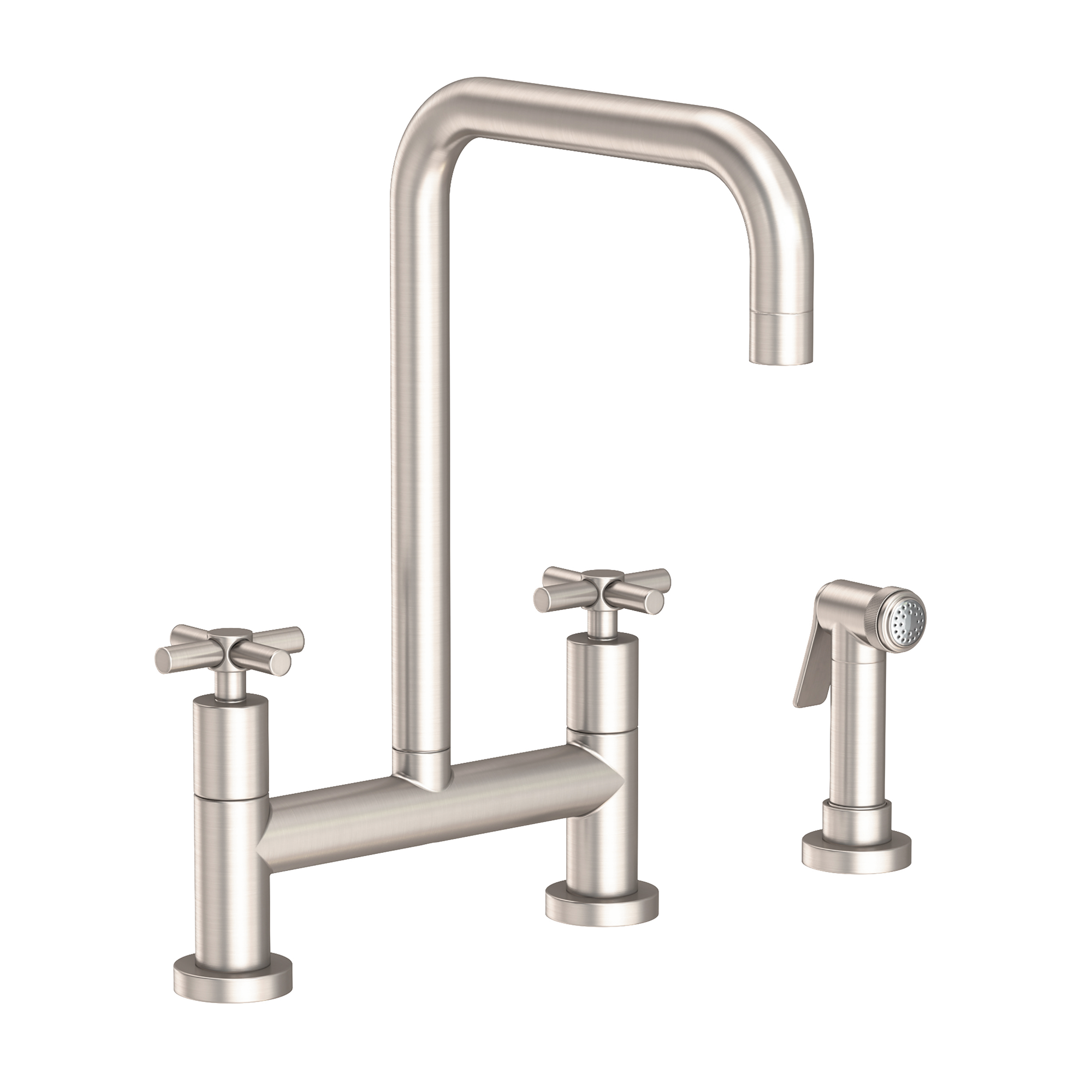 Newport Brass East Square® Kitchen Bridge Faucet with Side Spray