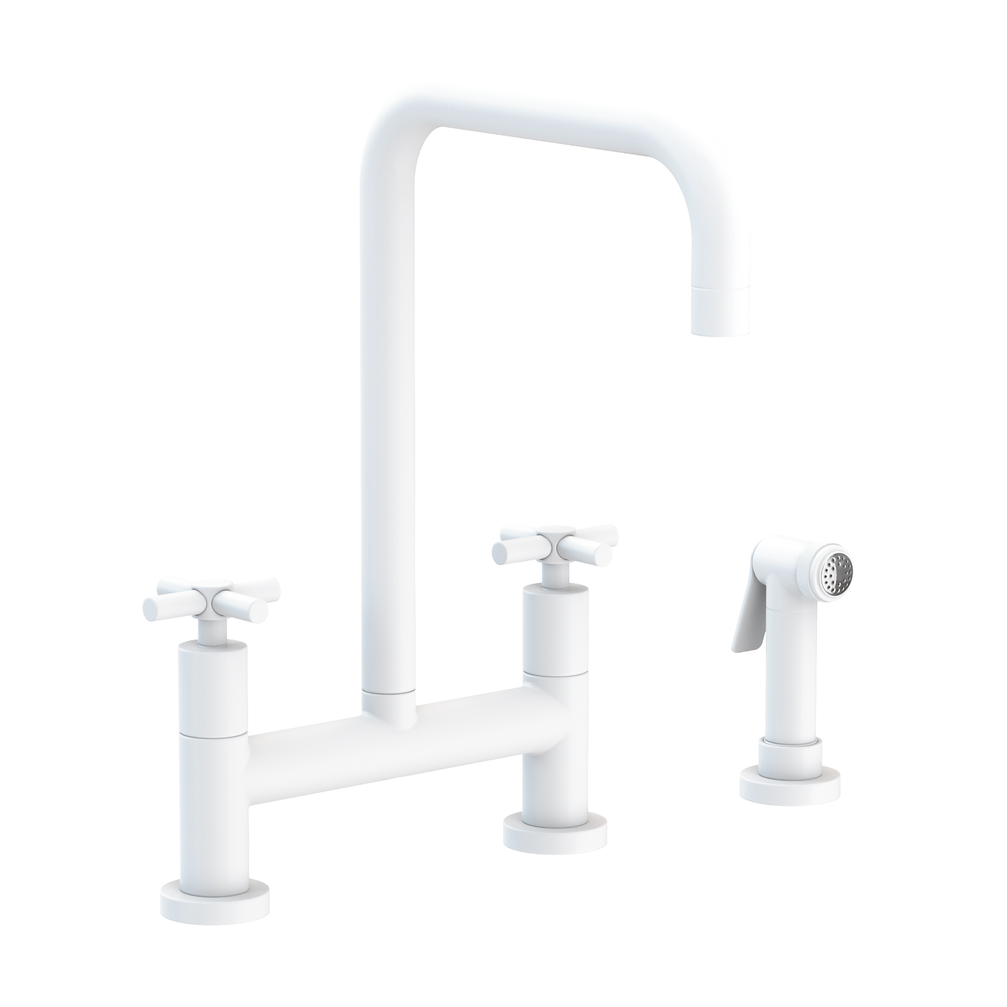 Newport Brass East Square® Kitchen Bridge Faucet with Side Spray