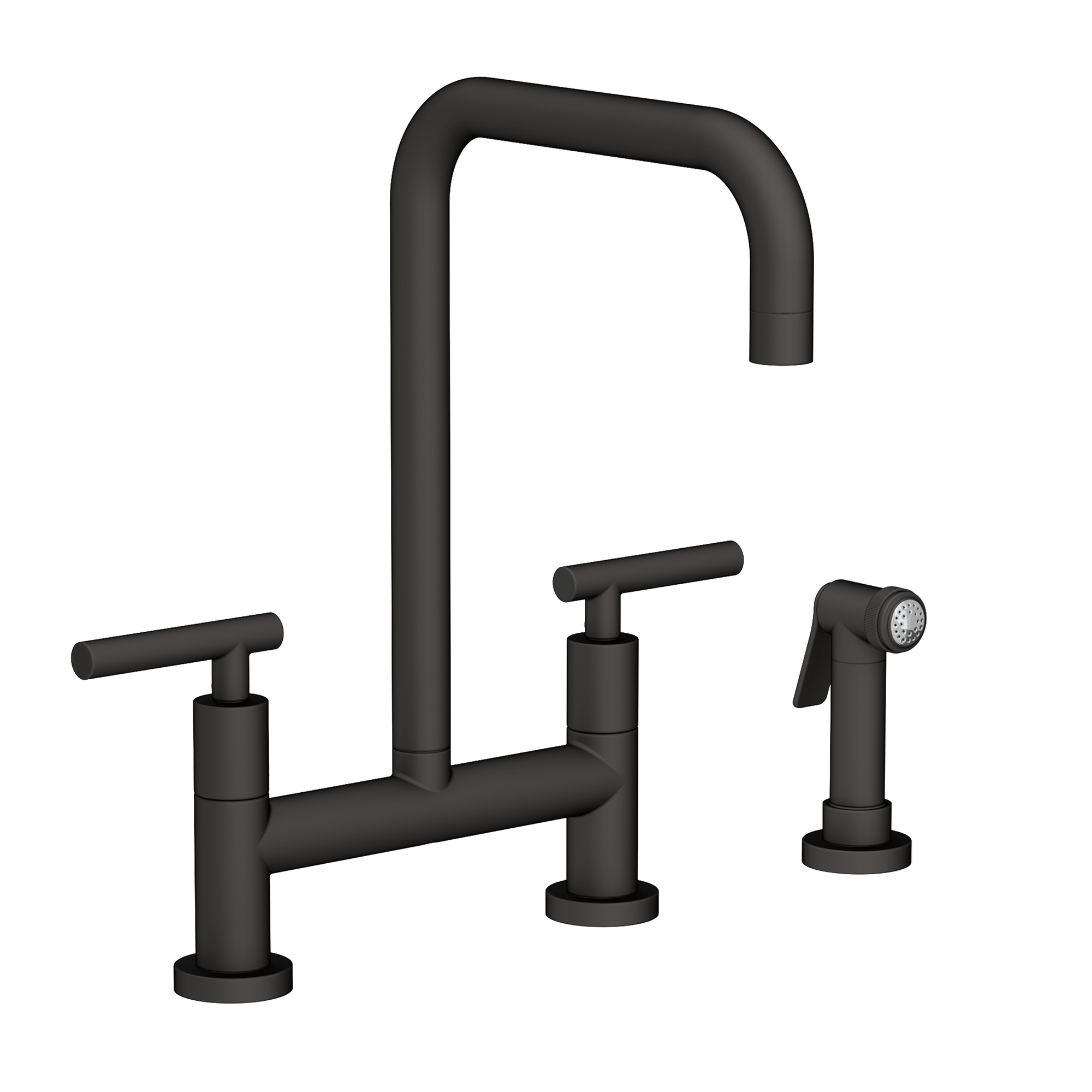Newport Brass East Square® Kitchen Bridge Faucet with Side Spray