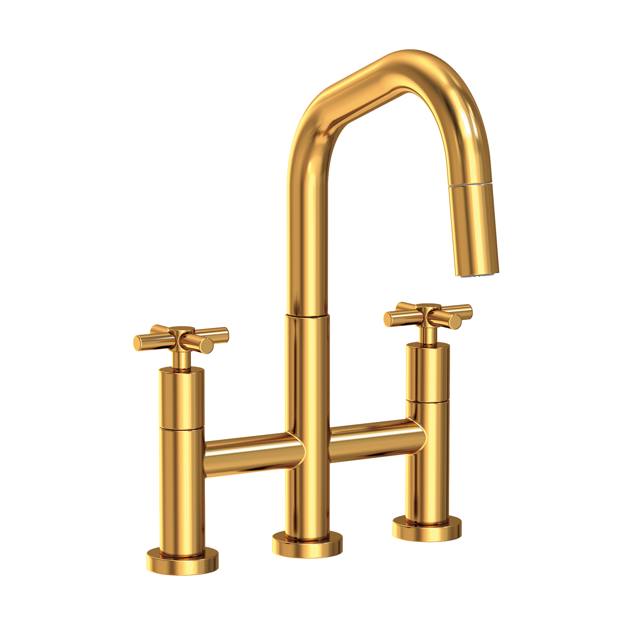Newport Brass East Square® Kitchen Bridge Pull-Down Faucet