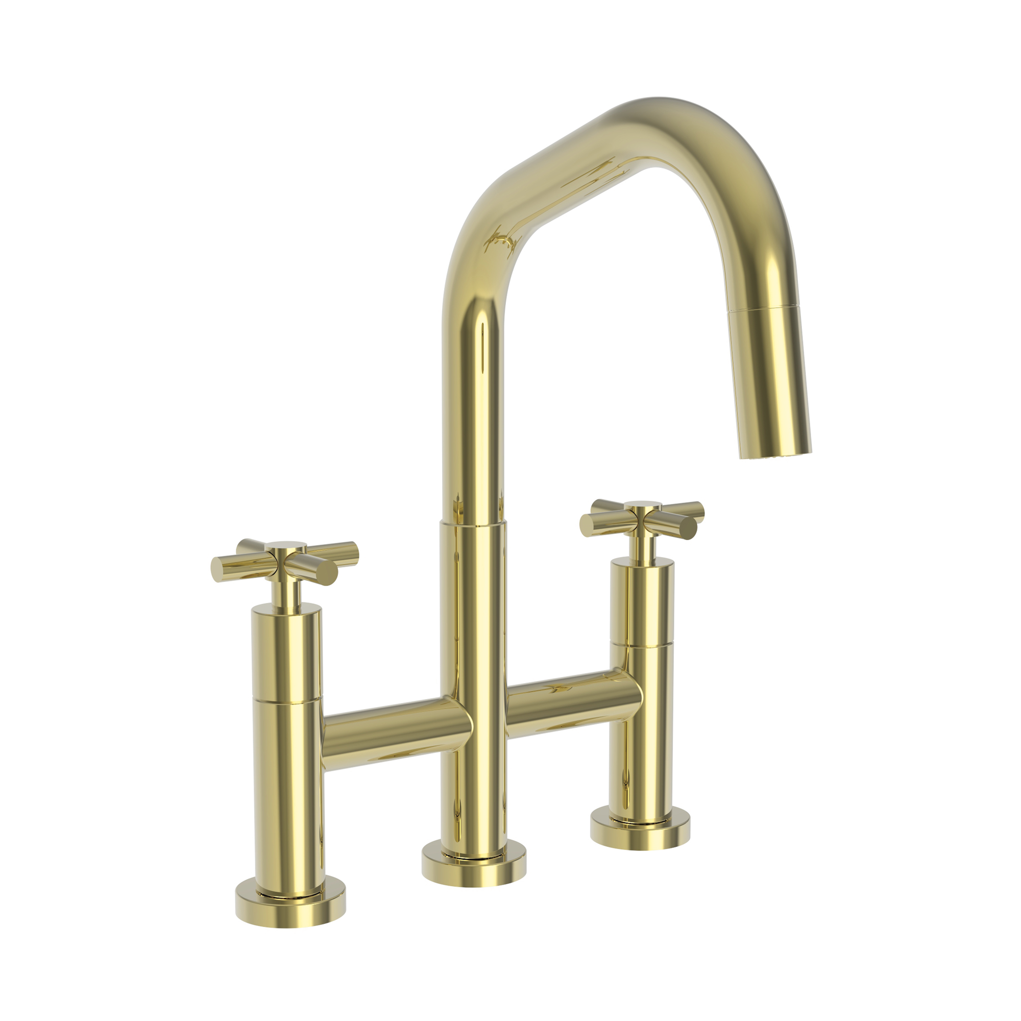 Newport Brass East Square® Kitchen Bridge Pull-Down Faucet