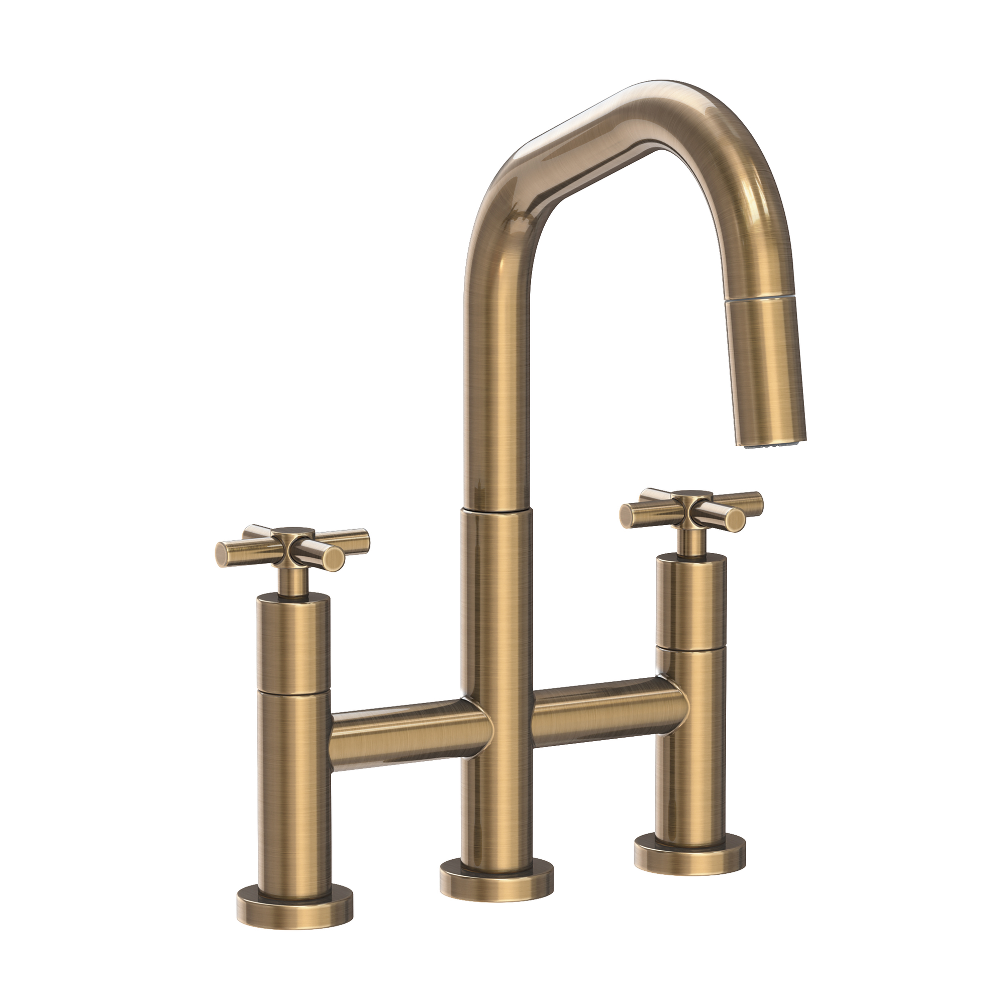 Newport Brass East Square® Kitchen Bridge Pull-Down Faucet