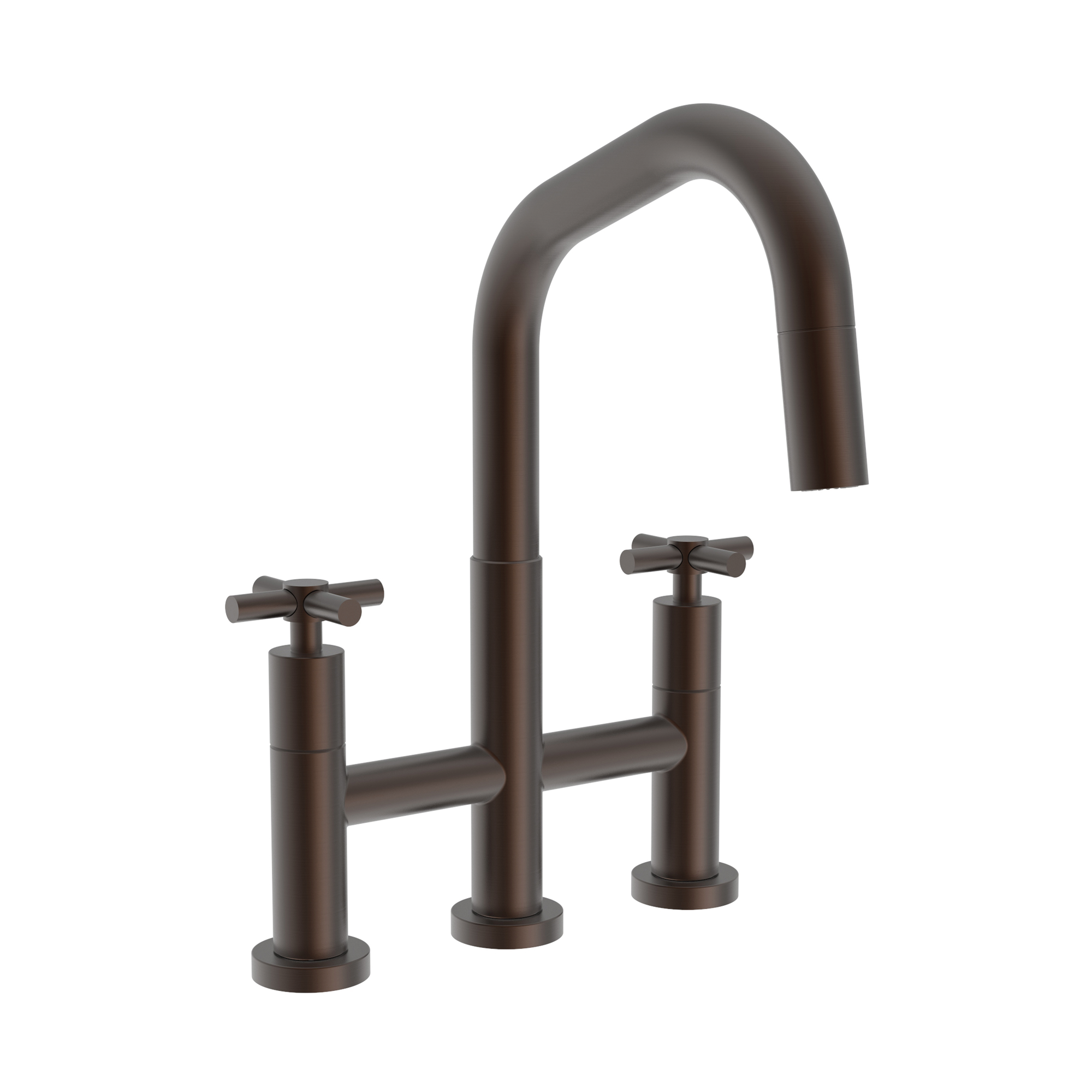 Newport Brass East Square® Kitchen Bridge Pull-Down Faucet