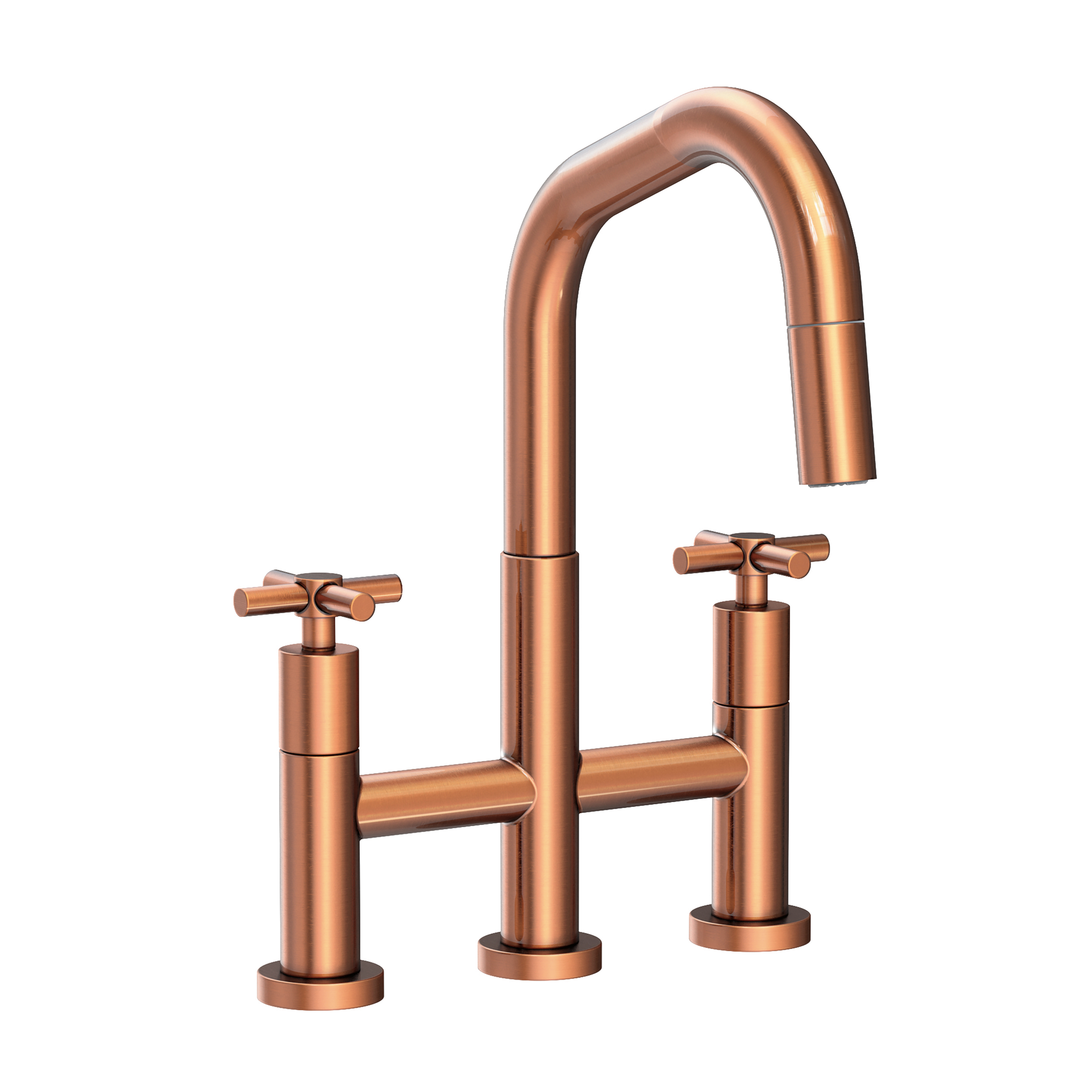 Newport Brass East Square® Kitchen Bridge Pull-Down Faucet