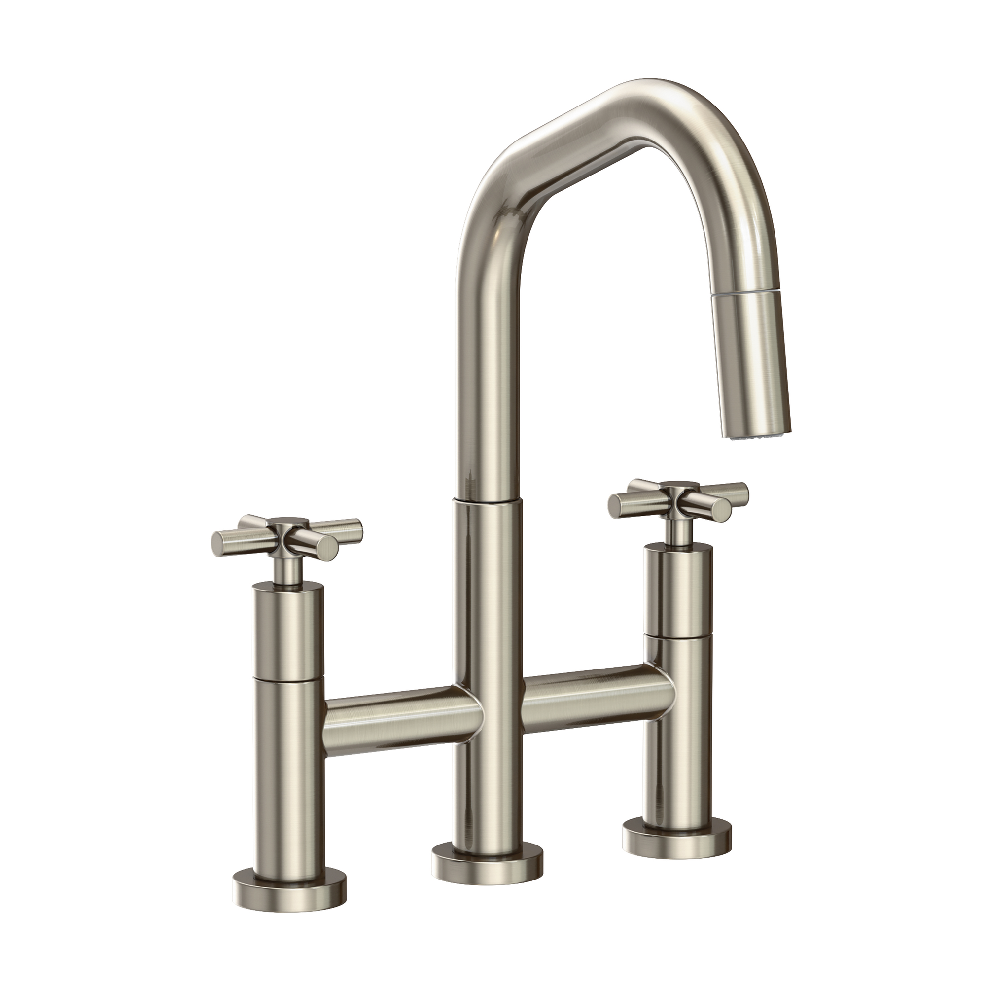 Newport Brass East Square® Kitchen Bridge Pull-Down Faucet