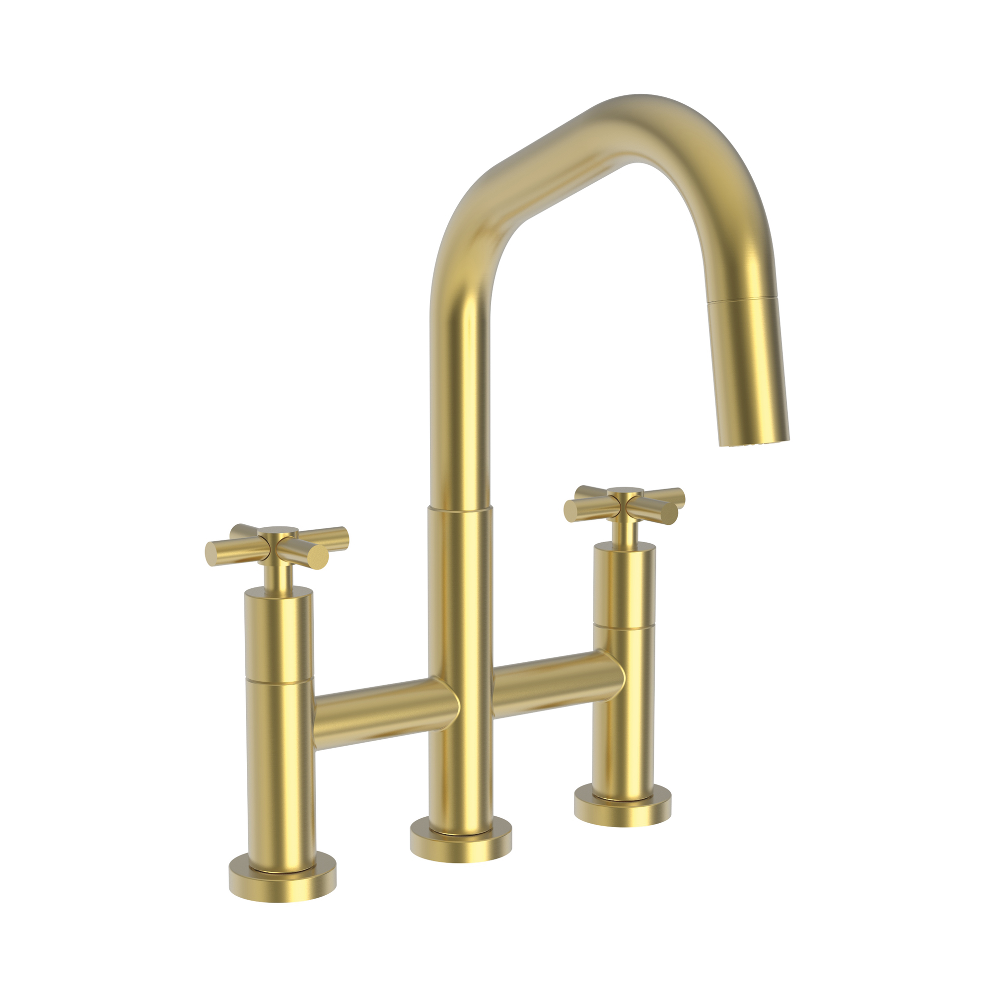 Newport Brass East Square® Kitchen Bridge Pull-Down Faucet
