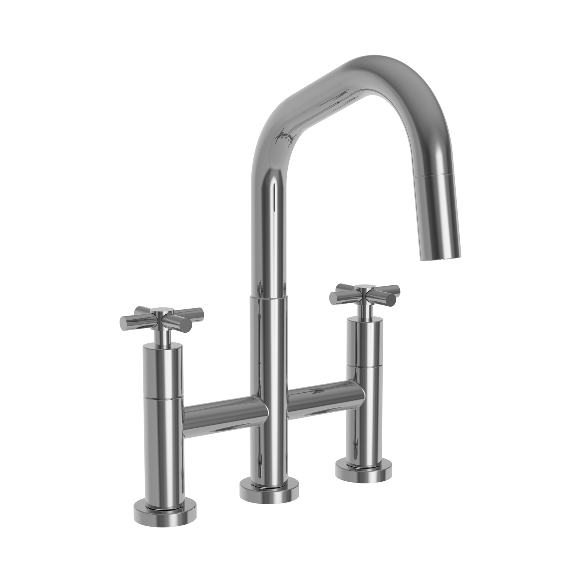 Newport Brass East Square® Kitchen Bridge Pull-Down Faucet