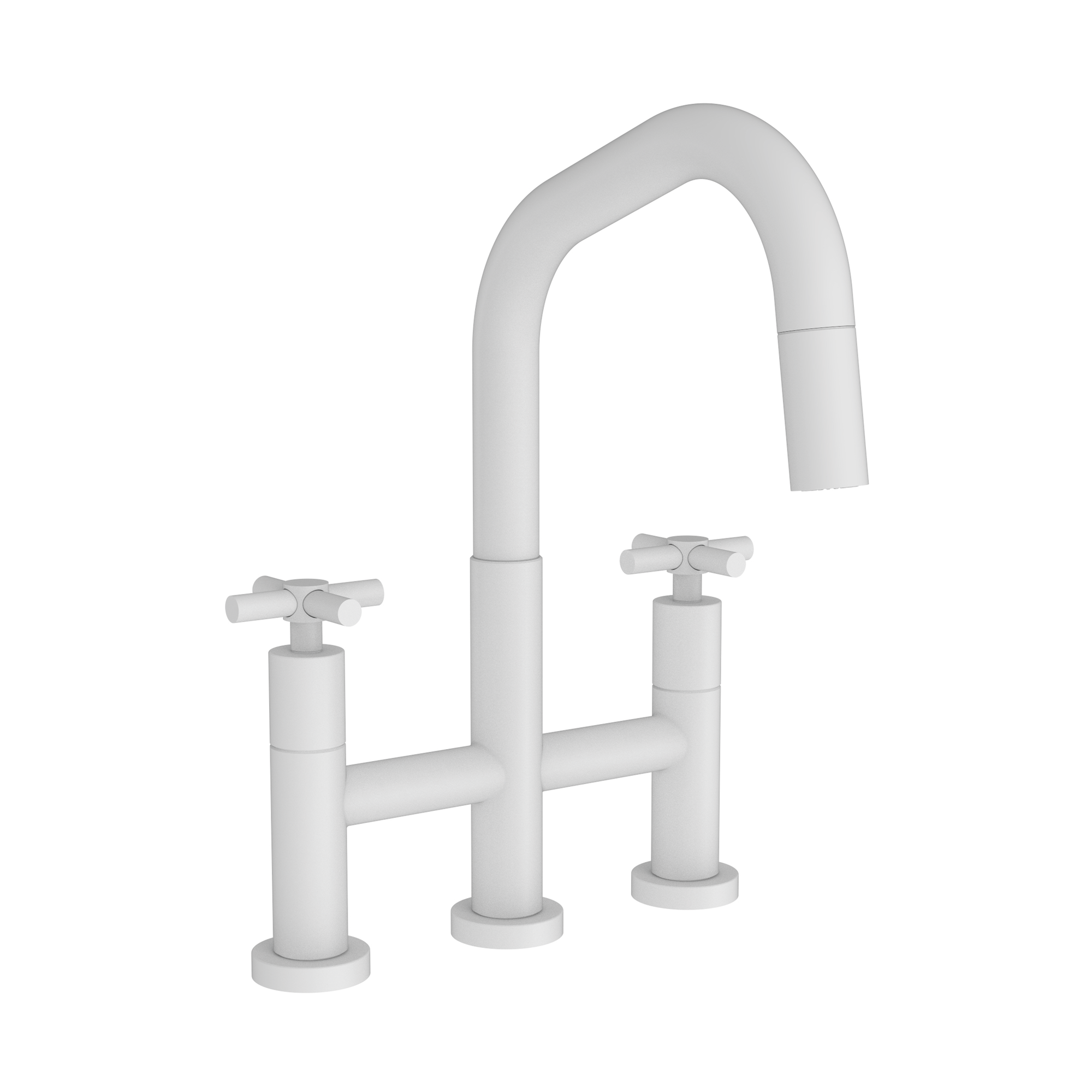 Newport Brass East Square® Kitchen Bridge Pull-Down Faucet