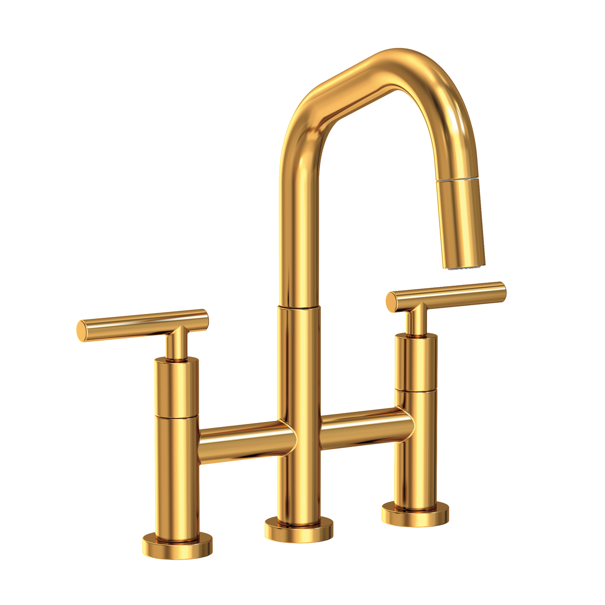 Newport Brass East Square® Kitchen Bridge Pull-Down Faucet