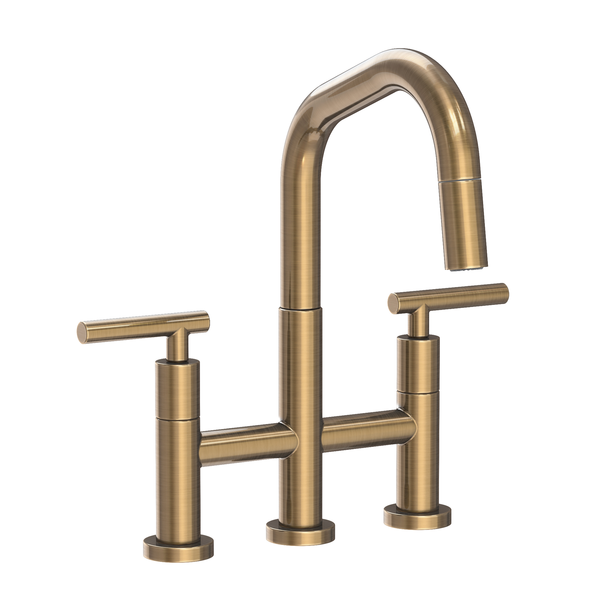 Newport Brass East Square® Kitchen Bridge Pull-Down Faucet