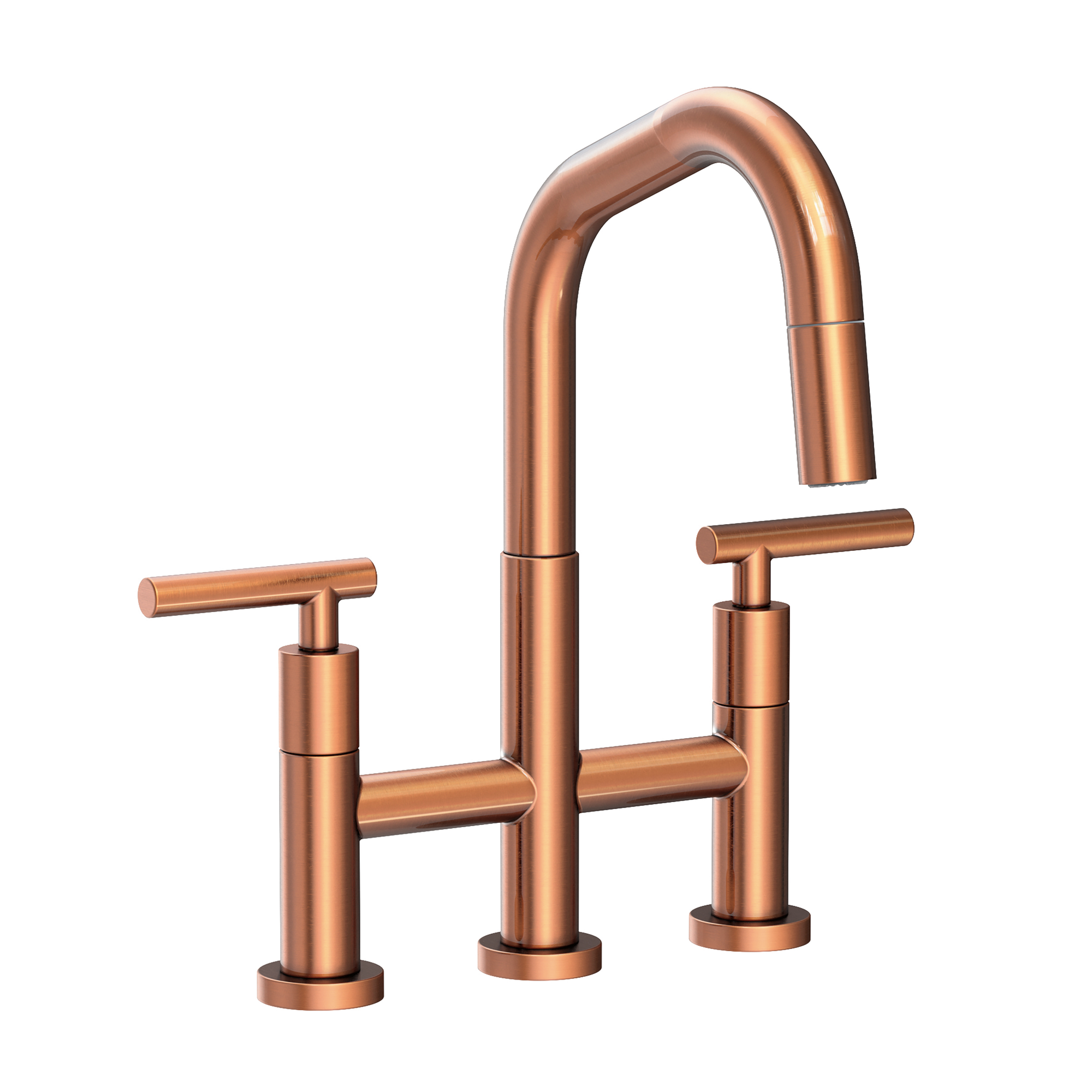 Newport Brass East Square® Kitchen Bridge Pull-Down Faucet