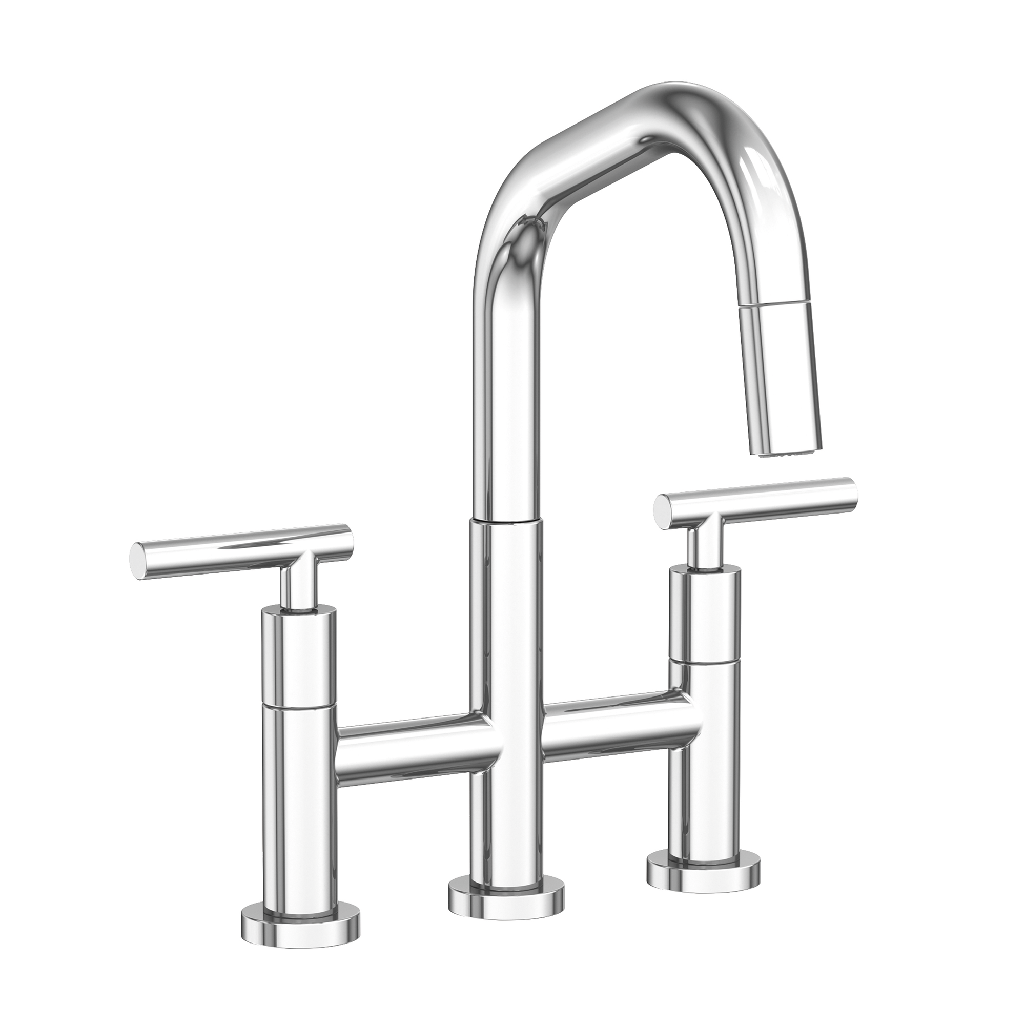 Newport Brass East Square® Kitchen Bridge Pull-Down Faucet
