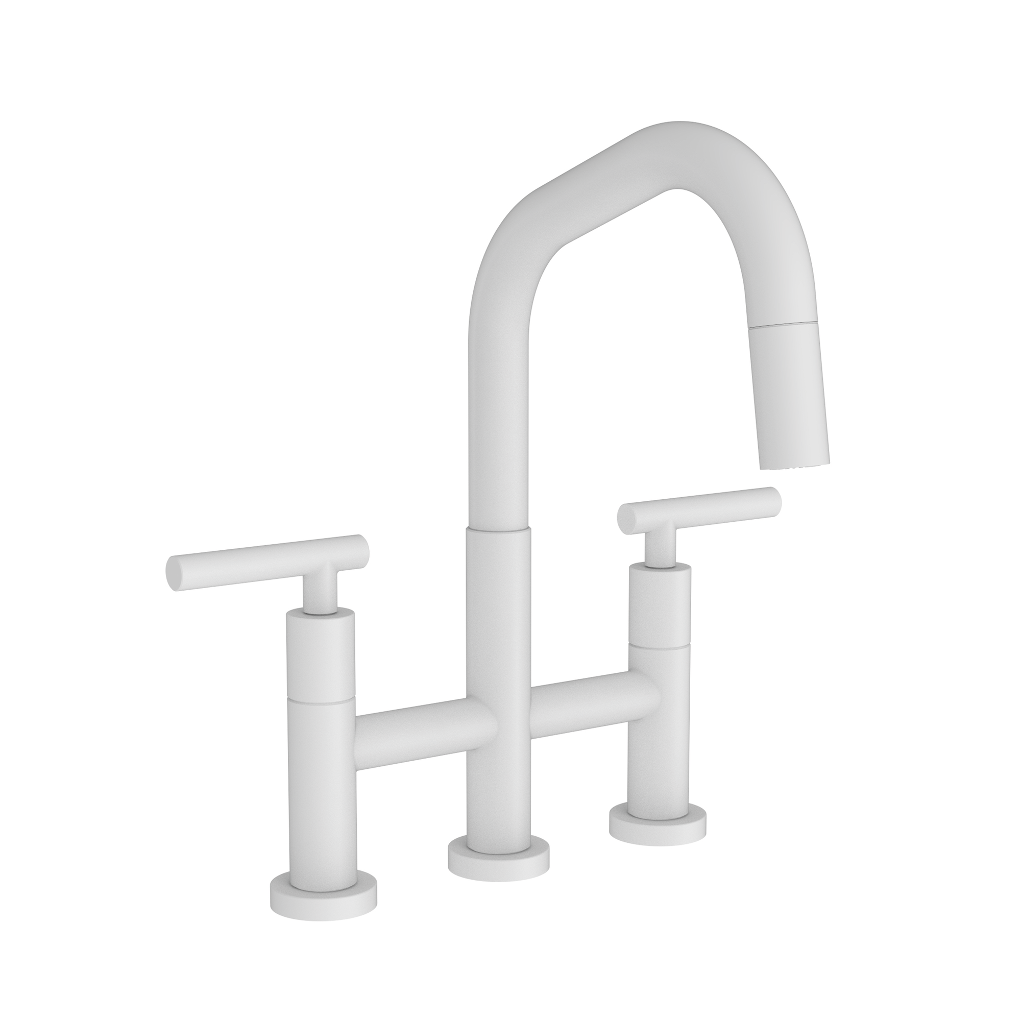 Newport Brass East Square® Kitchen Bridge Pull-Down Faucet