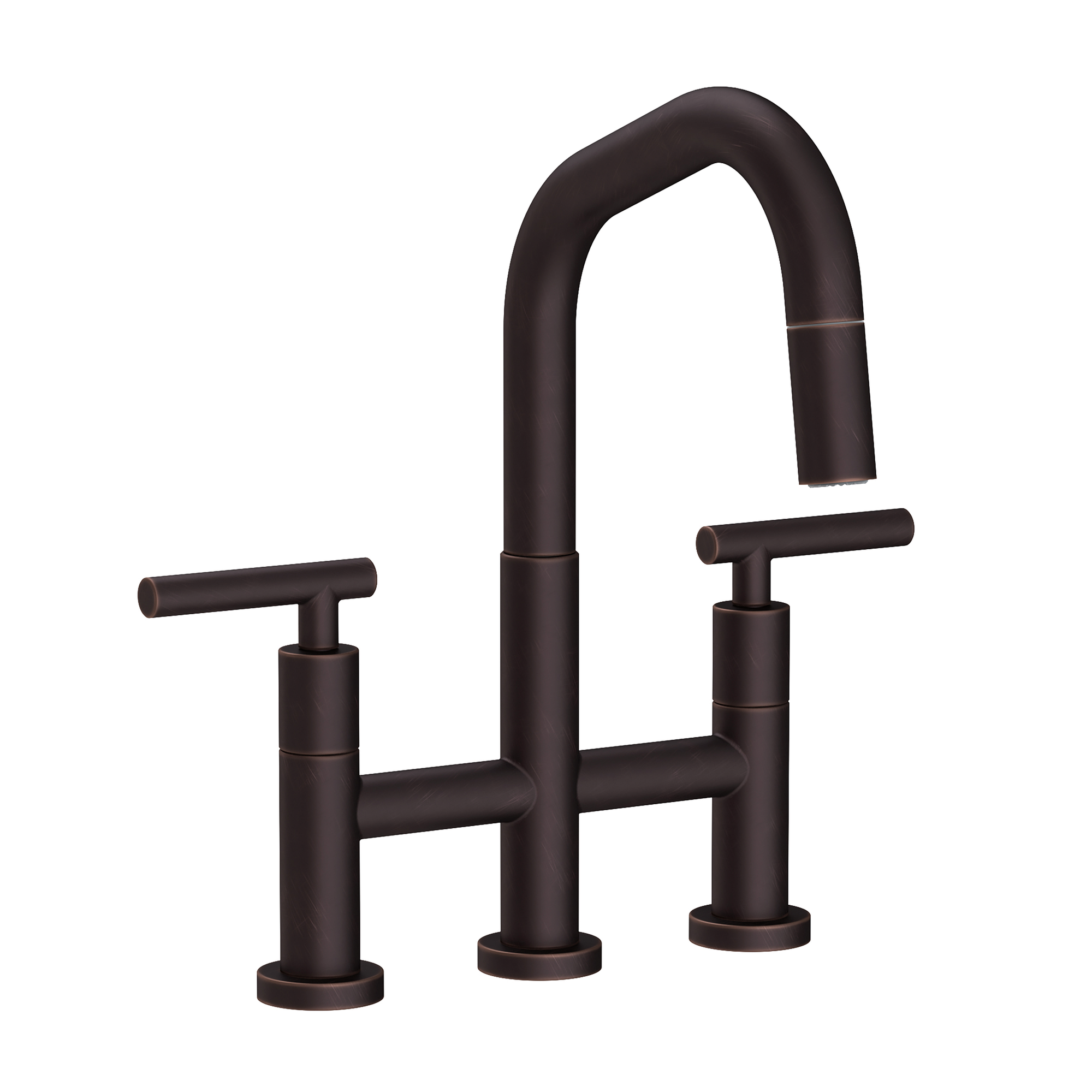 Newport Brass East Square® Kitchen Bridge Pull-Down Faucet