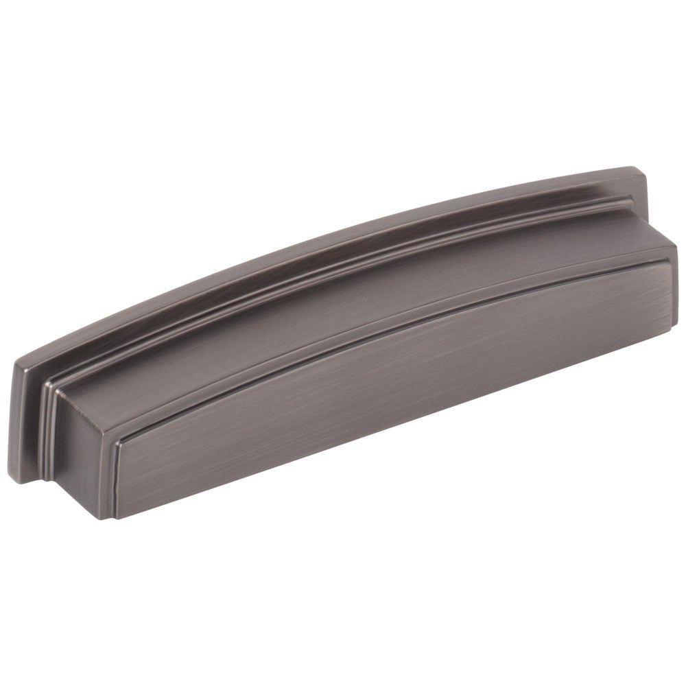 Hardware Resources 96 mm Center-to-Center Satin Nickel Square Renzo Cabinet Cup Pull