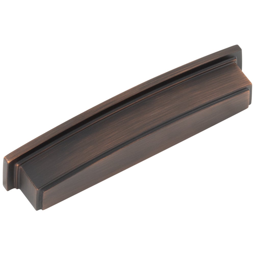 Hardware Resources 96 mm Center-to-Center Satin Nickel Square Renzo Cabinet Cup Pull