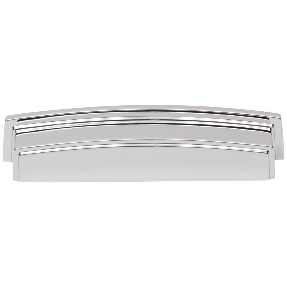 Hardware Resources 96 mm Center-to-Center Satin Nickel Square Renzo Cabinet Cup Pull