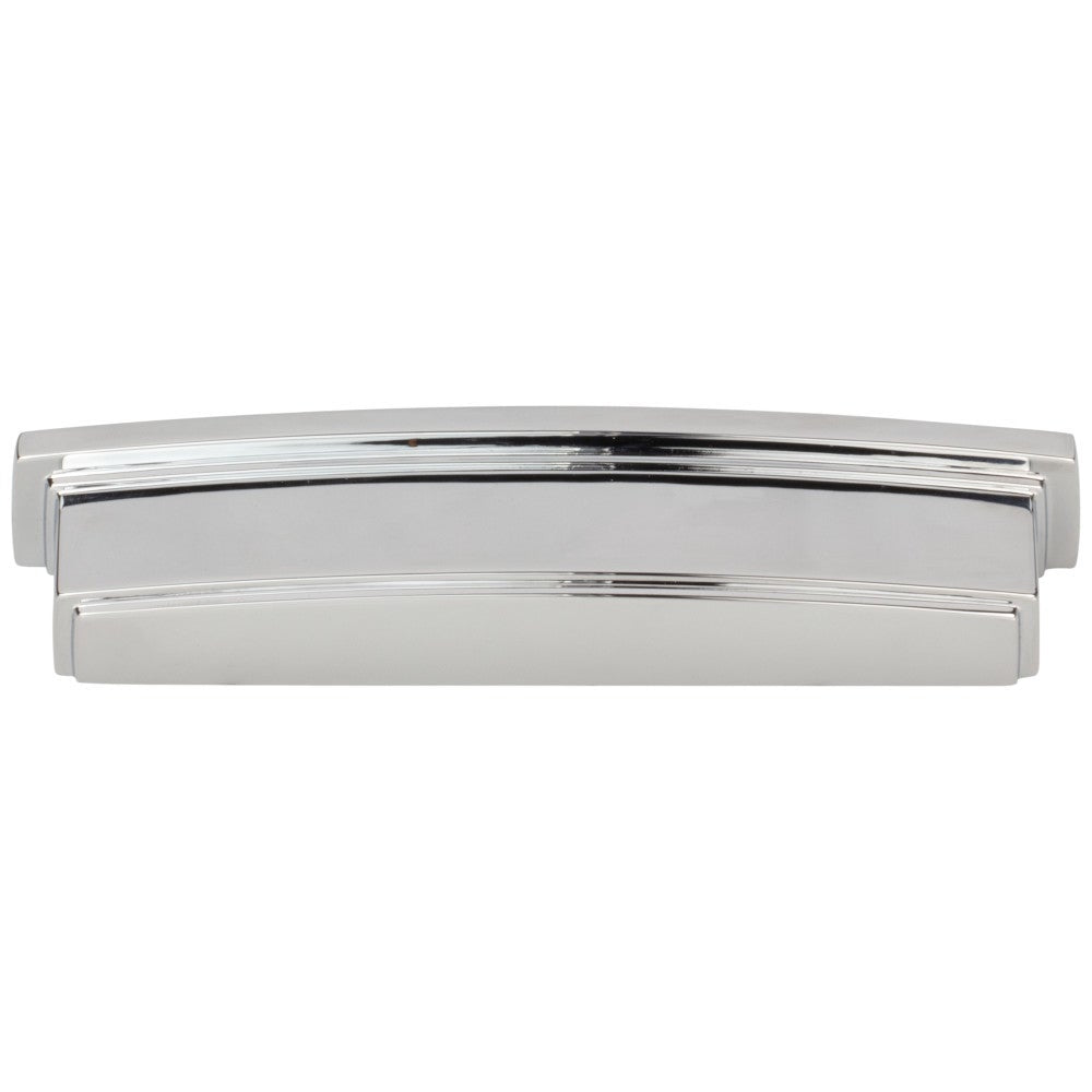 Hardware Resources 96 mm Center-to-Center Satin Nickel Square Renzo Cabinet Cup Pull
