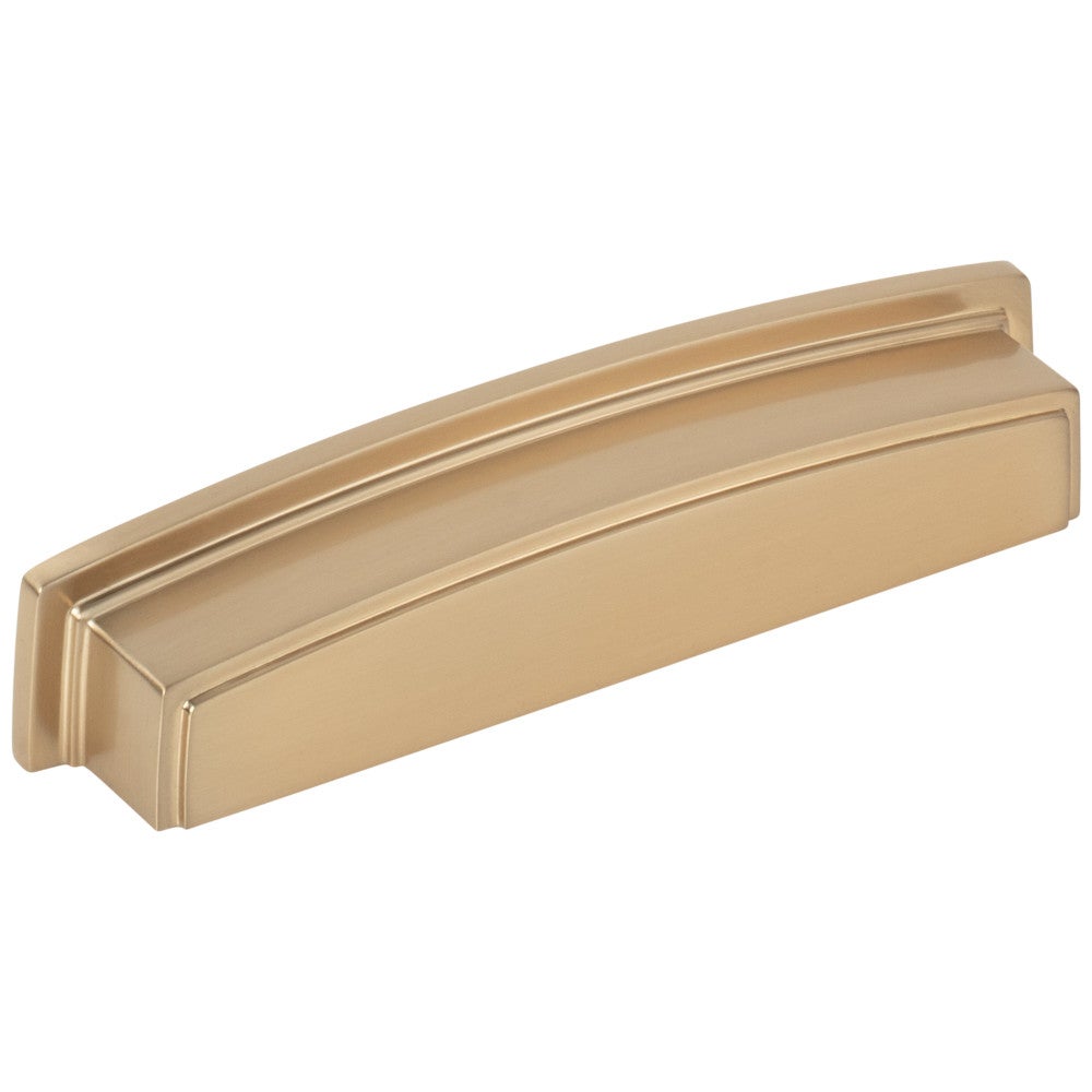 Hardware Resources 96 mm Center-to-Center Satin Nickel Square Renzo Cabinet Cup Pull