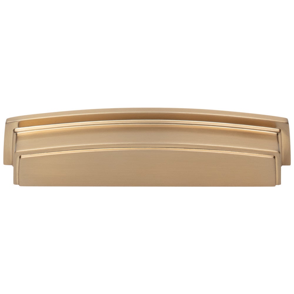 Hardware Resources 96 mm Center-to-Center Satin Nickel Square Renzo Cabinet Cup Pull