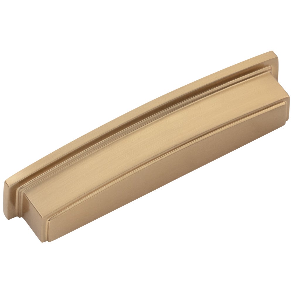 Hardware Resources 96 mm Center-to-Center Satin Nickel Square Renzo Cabinet Cup Pull