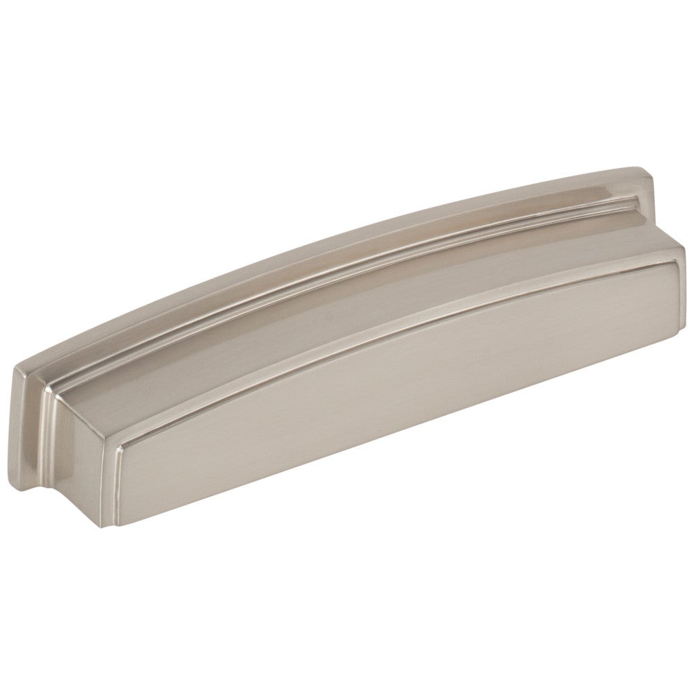 Hardware Resources 96 mm Center-to-Center Satin Nickel Square Renzo Cabinet Cup Pull