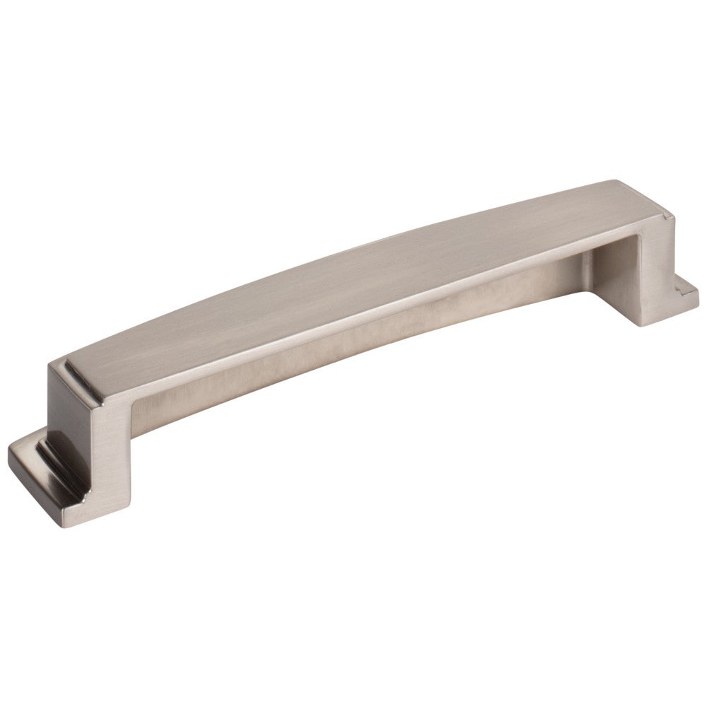 Hardware Resources 96 mm Center-to-Center Satin Nickel Square Renzo Cabinet Cup Pull