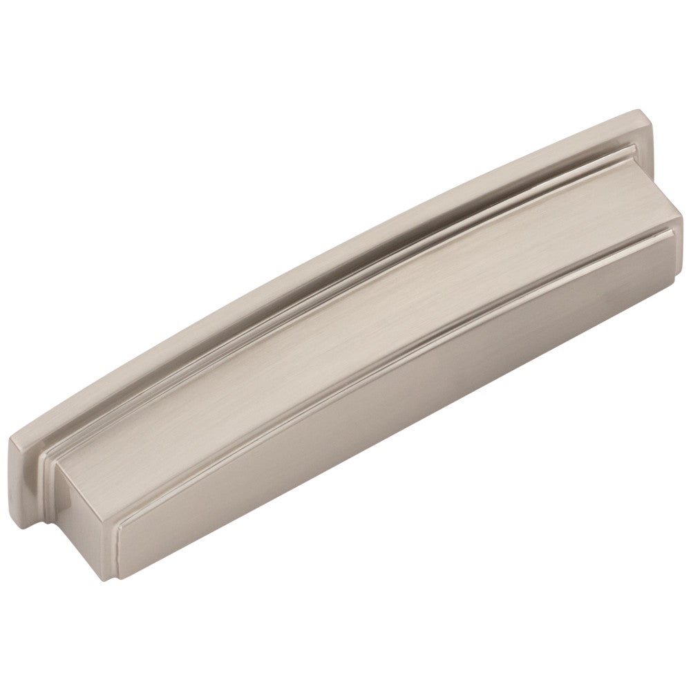 Hardware Resources 96 mm Center-to-Center Satin Nickel Square Renzo Cabinet Cup Pull