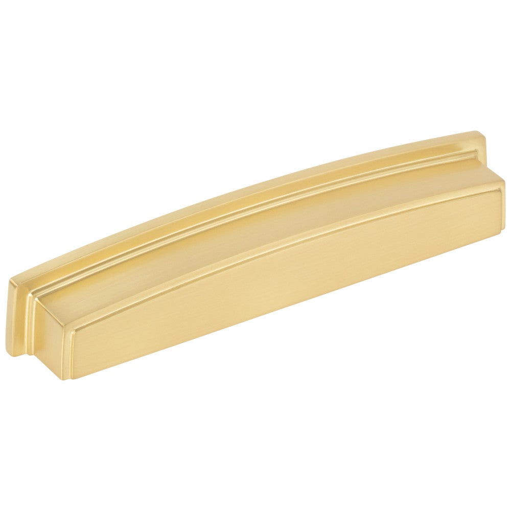 Hardware Resources 96 mm Center-to-Center Satin Nickel Square Renzo Cabinet Cup Pull