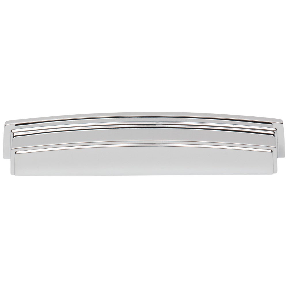 Hardware Resources 96 mm Center-to-Center Satin Nickel Square Renzo Cabinet Cup Pull