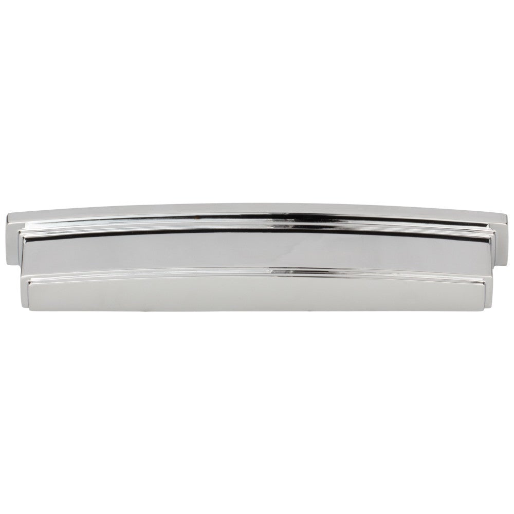Hardware Resources 96 mm Center-to-Center Satin Nickel Square Renzo Cabinet Cup Pull