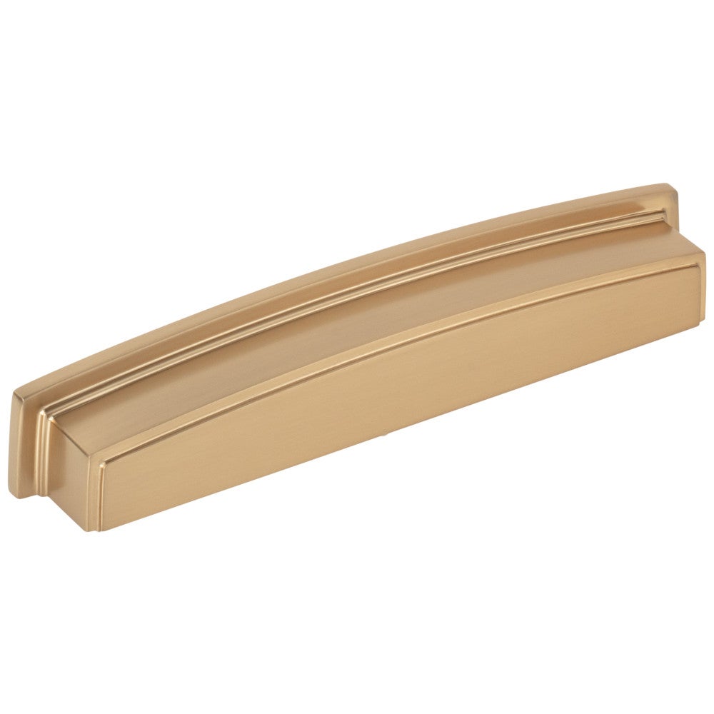 Hardware Resources 96 mm Center-to-Center Satin Nickel Square Renzo Cabinet Cup Pull