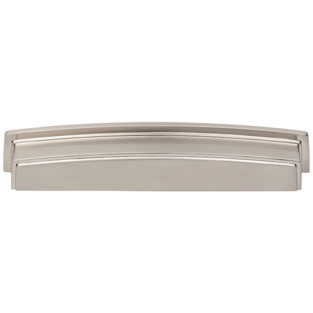 Hardware Resources 96 mm Center-to-Center Satin Nickel Square Renzo Cabinet Cup Pull