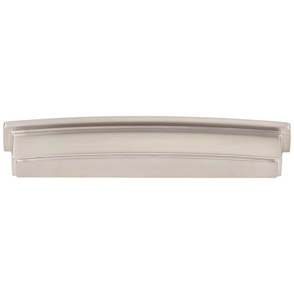 Hardware Resources 96 mm Center-to-Center Satin Nickel Square Renzo Cabinet Cup Pull