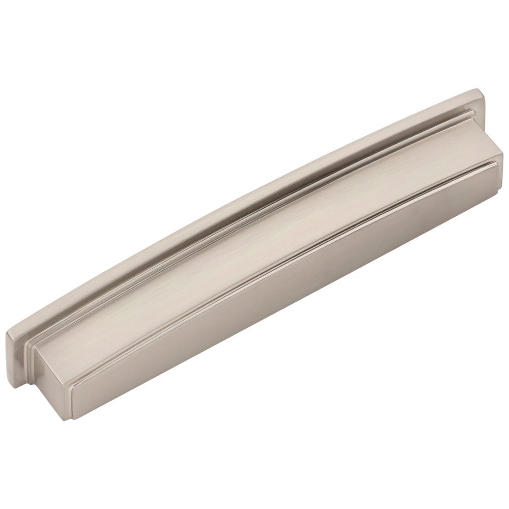 Hardware Resources 96 mm Center-to-Center Satin Nickel Square Renzo Cabinet Cup Pull